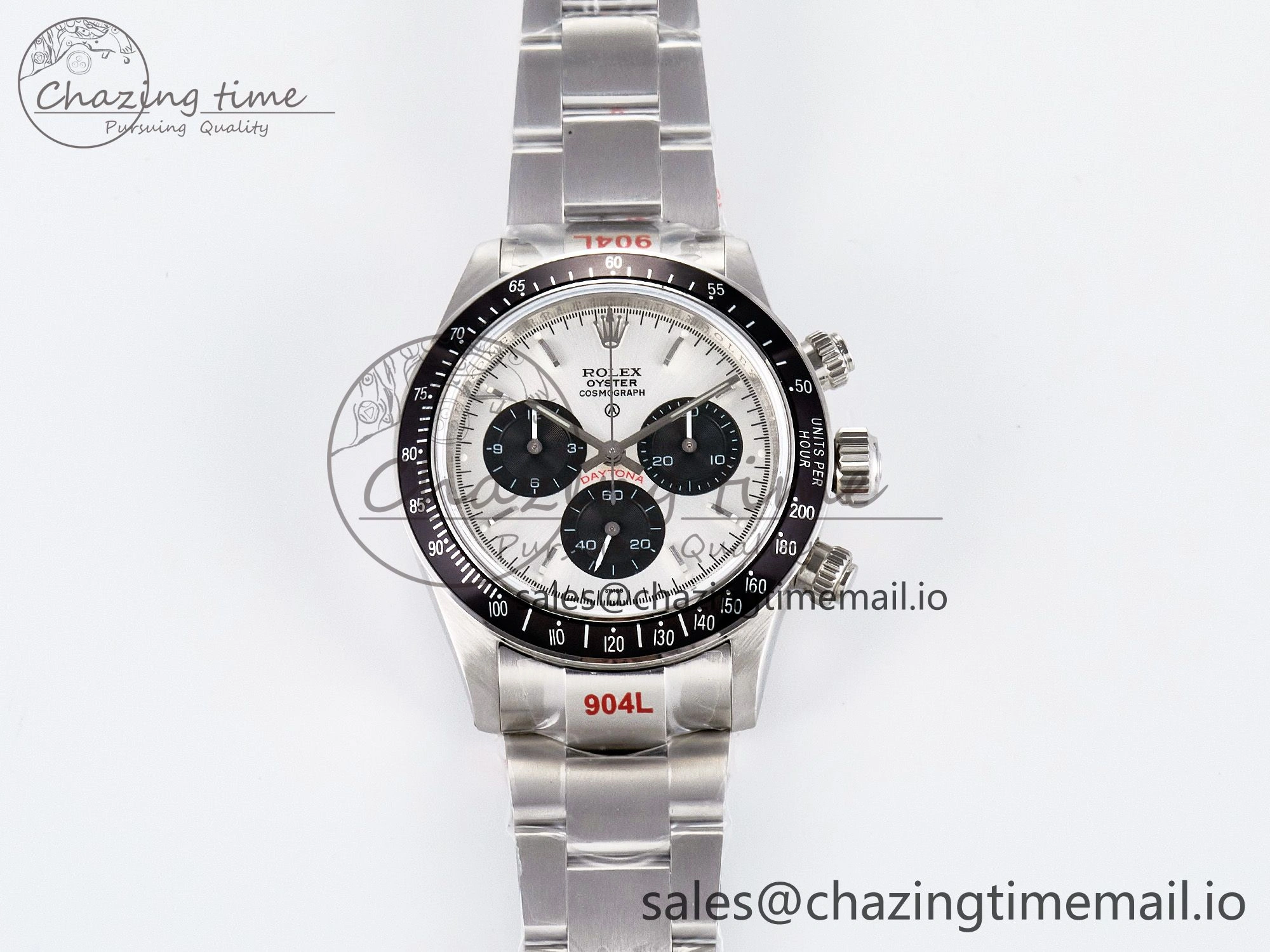 Custom Daytona Paul Newman 1:1 Best Edition White Dial on SS 904L Bracelet DD4130 Custom Modded Attractive 102