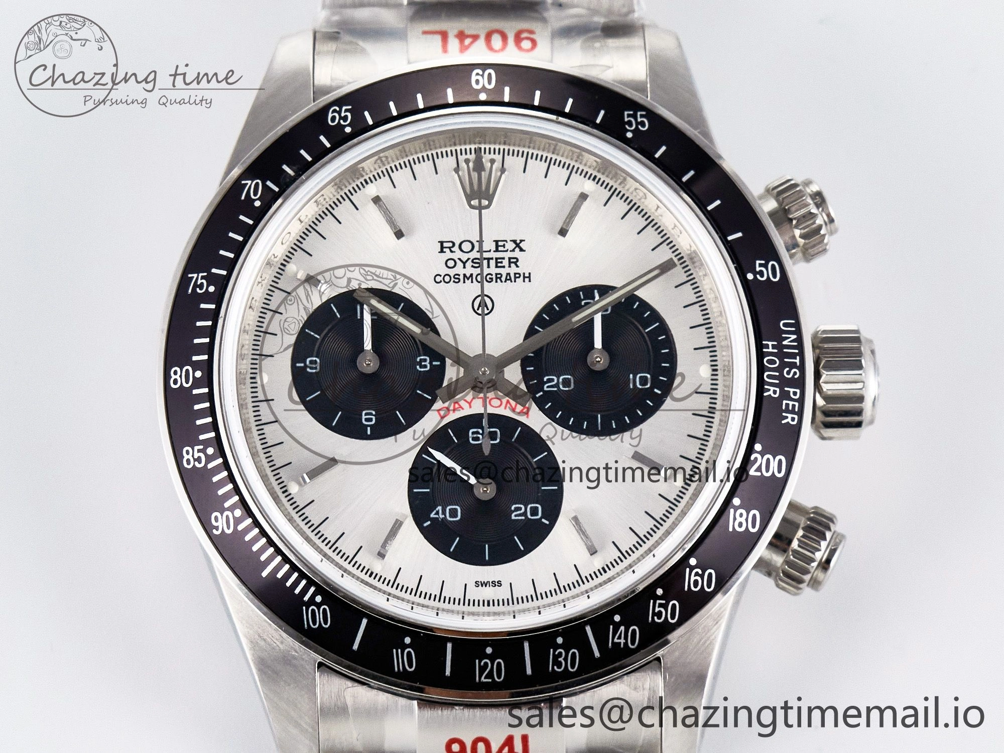 Custom Daytona Paul Newman 1:1 Best Edition White Dial on SS 904L Bracelet DD4130 Custom Modded Attractive 102