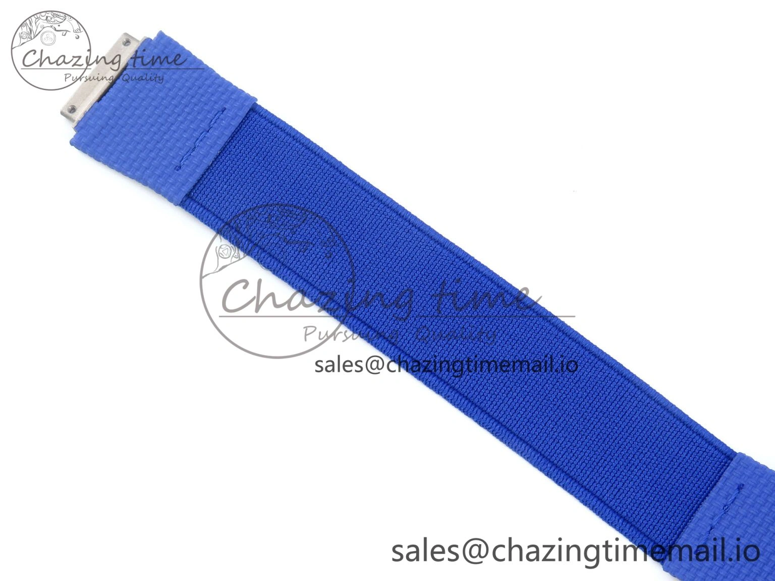 OdorResistant Custom Made RM67-02 Black NTPT France Dial on Blue Nylon strap CRMA7 Clone 10833