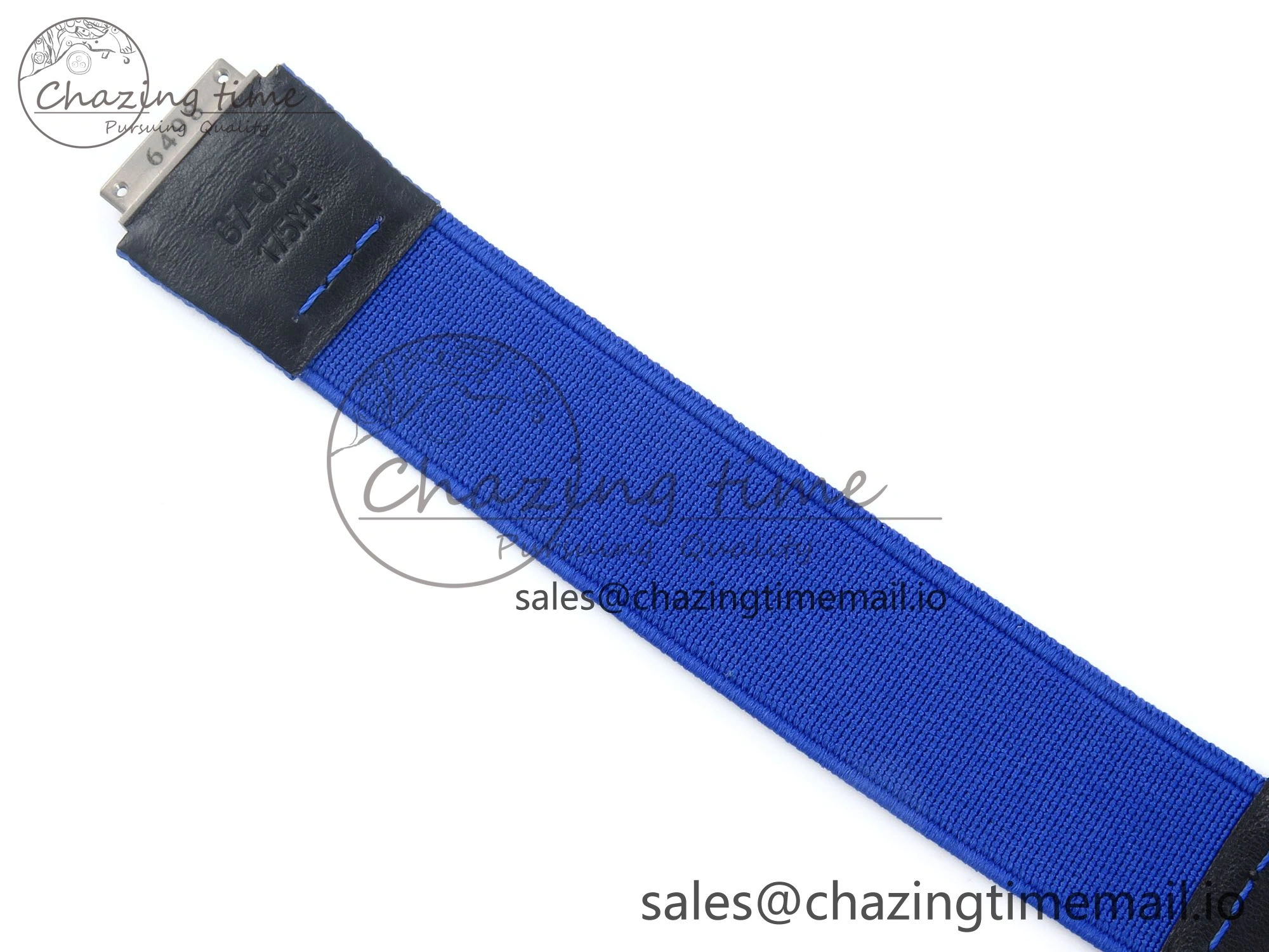 OdorResistant Custom Made RM67-02 Black NTPT France Dial on Blue Nylon strap CRMA7 Clone 10833