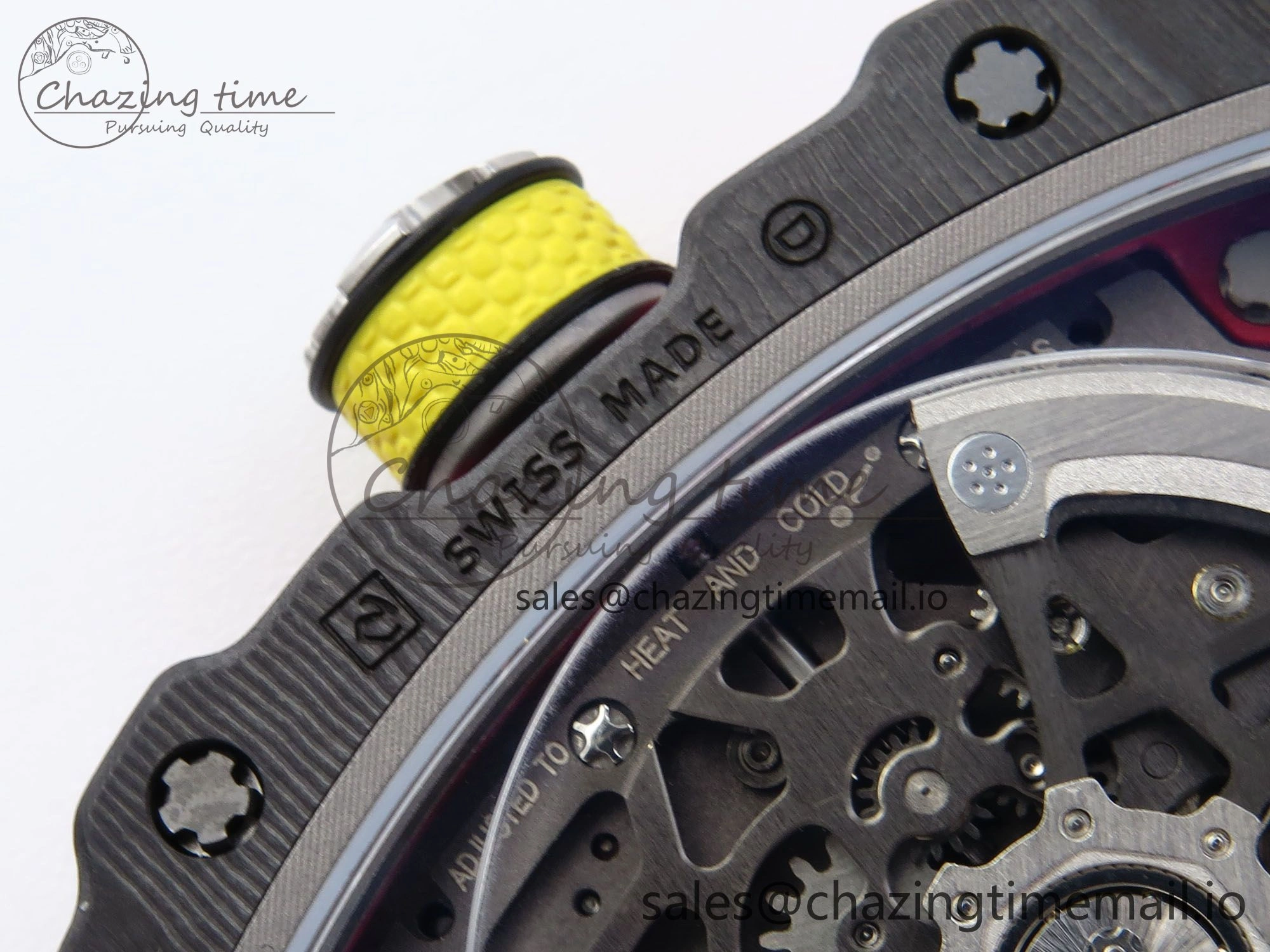 SportInspired Custom Made RM67-02 Black NTPT Germany Dial on Blue Nylon strap CRMA7 Clone 10834