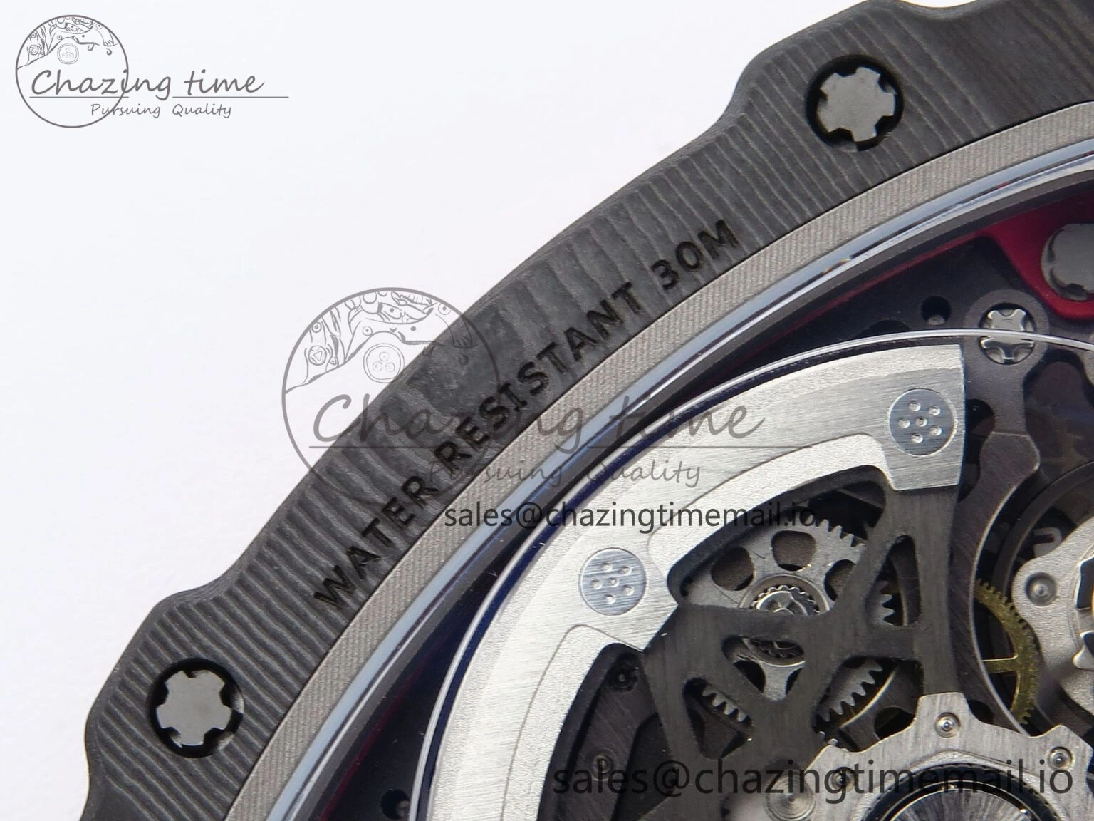 SportInspired Custom Made RM67-02 Black NTPT Germany Dial on Blue Nylon strap CRMA7 Clone 10834