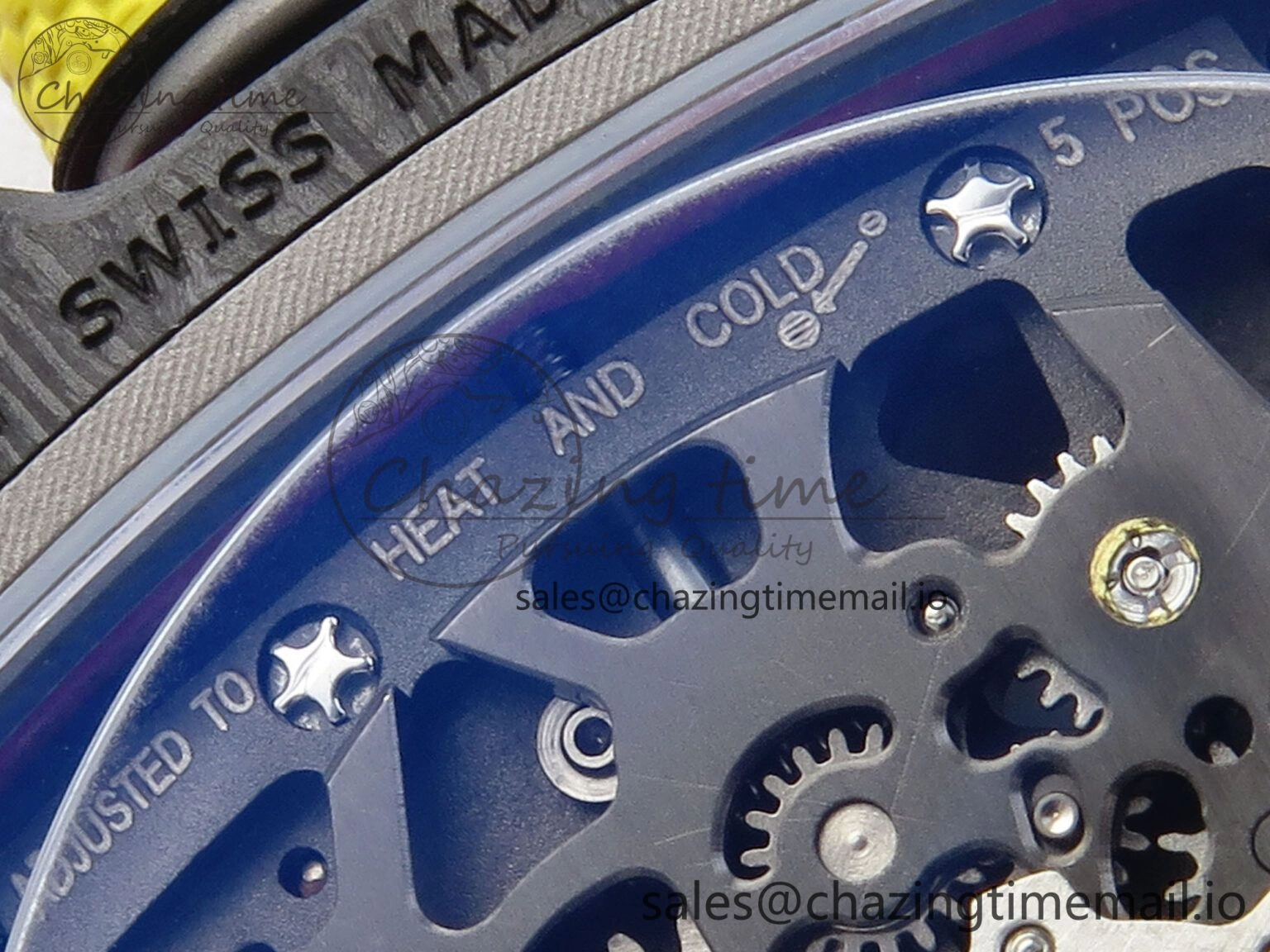 SportInspired Custom Made RM67-02 Black NTPT Germany Dial on Blue Nylon strap CRMA7 Clone 10834