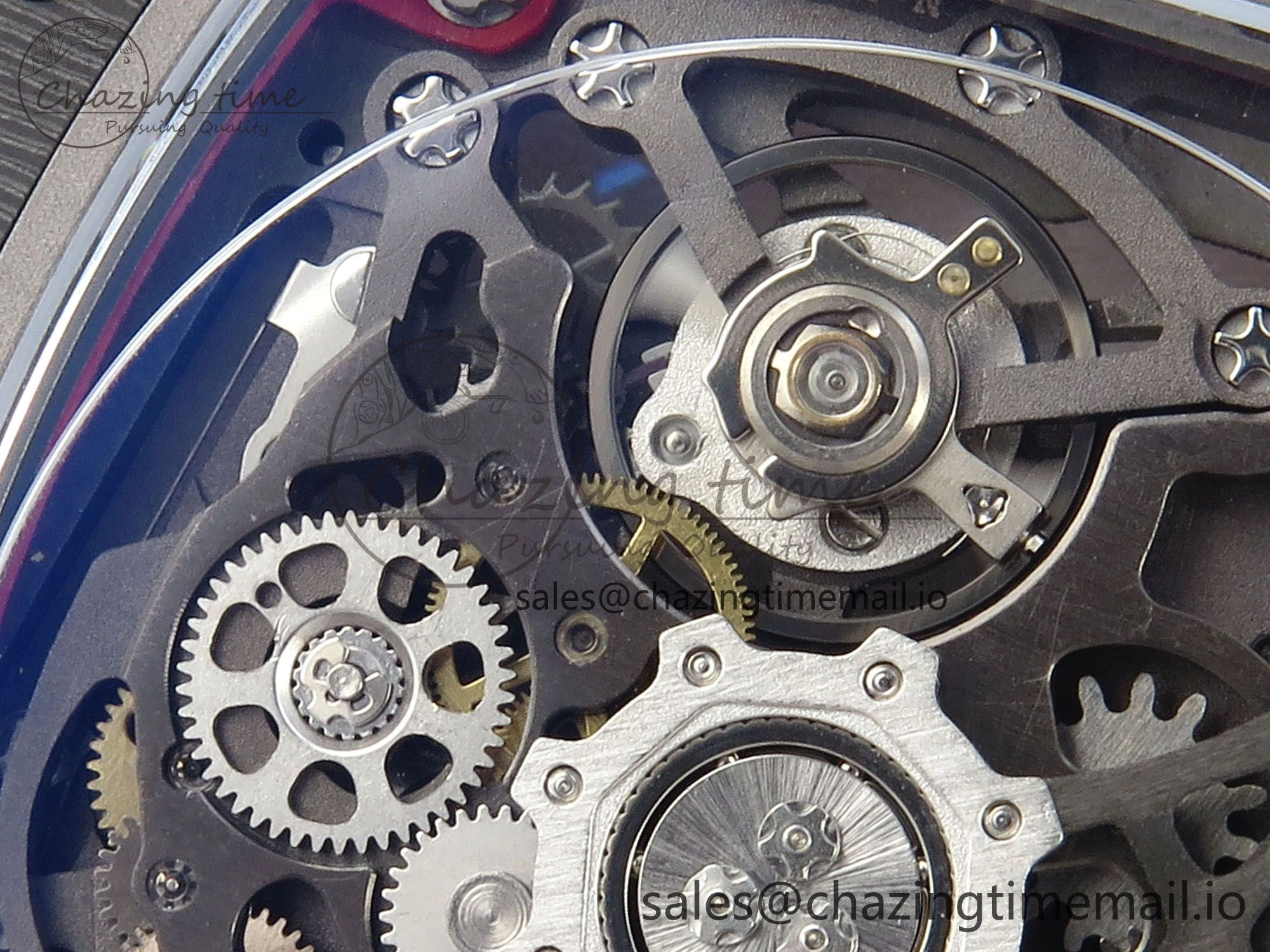 SportInspired Custom Made RM67-02 Black NTPT Germany Dial on Blue Nylon strap CRMA7 Clone 10834