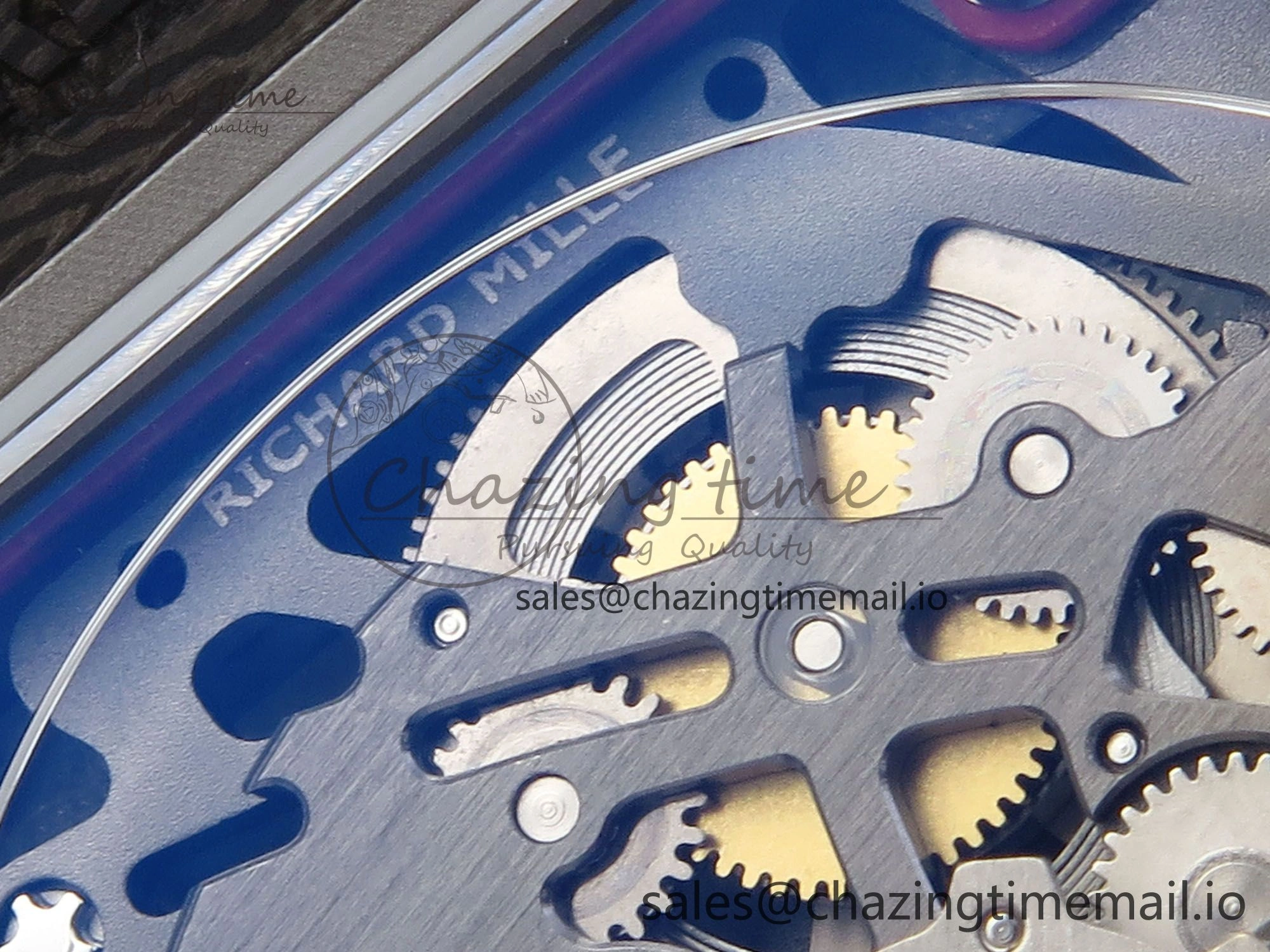 Custom Made RM67-02 Black NTPT Germany Dial on Red Nylon strap CRMA7 Clone EasyMatch 10836