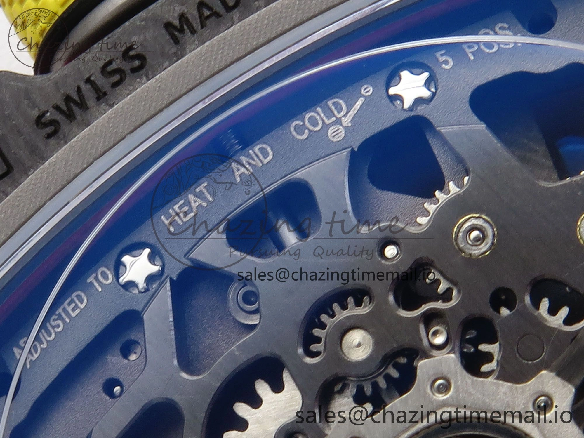 Custom Made RM67-02 Black NTPT Germany Dial on Red Nylon strap CRMA7 Clone EasyMatch 10836