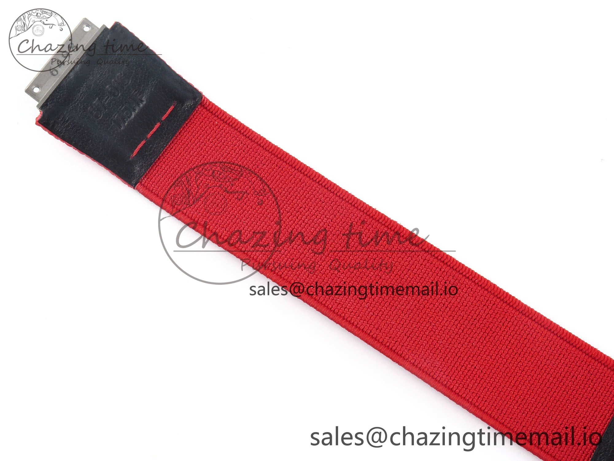 Custom Made RM67-02 Black NTPT Germany Dial on Red Nylon strap CRMA7 Clone EasyMatch 10836