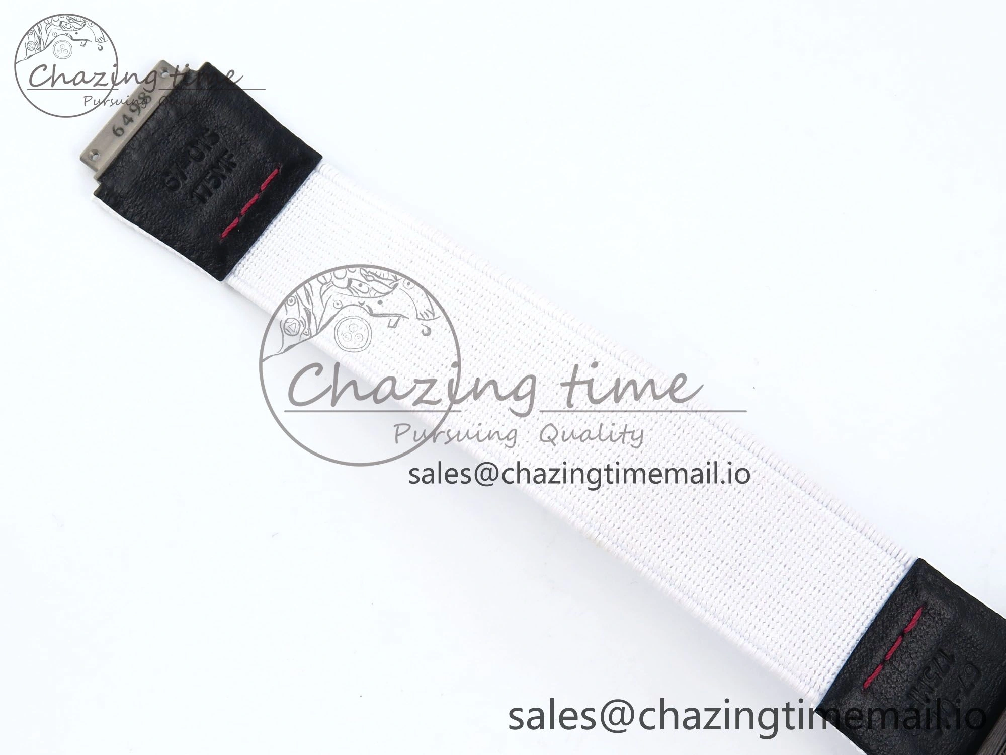 Timeless Custom Made RM67-02 Black NTPT Italy Dial on White Nylon strap CRMA7 Clone 9204