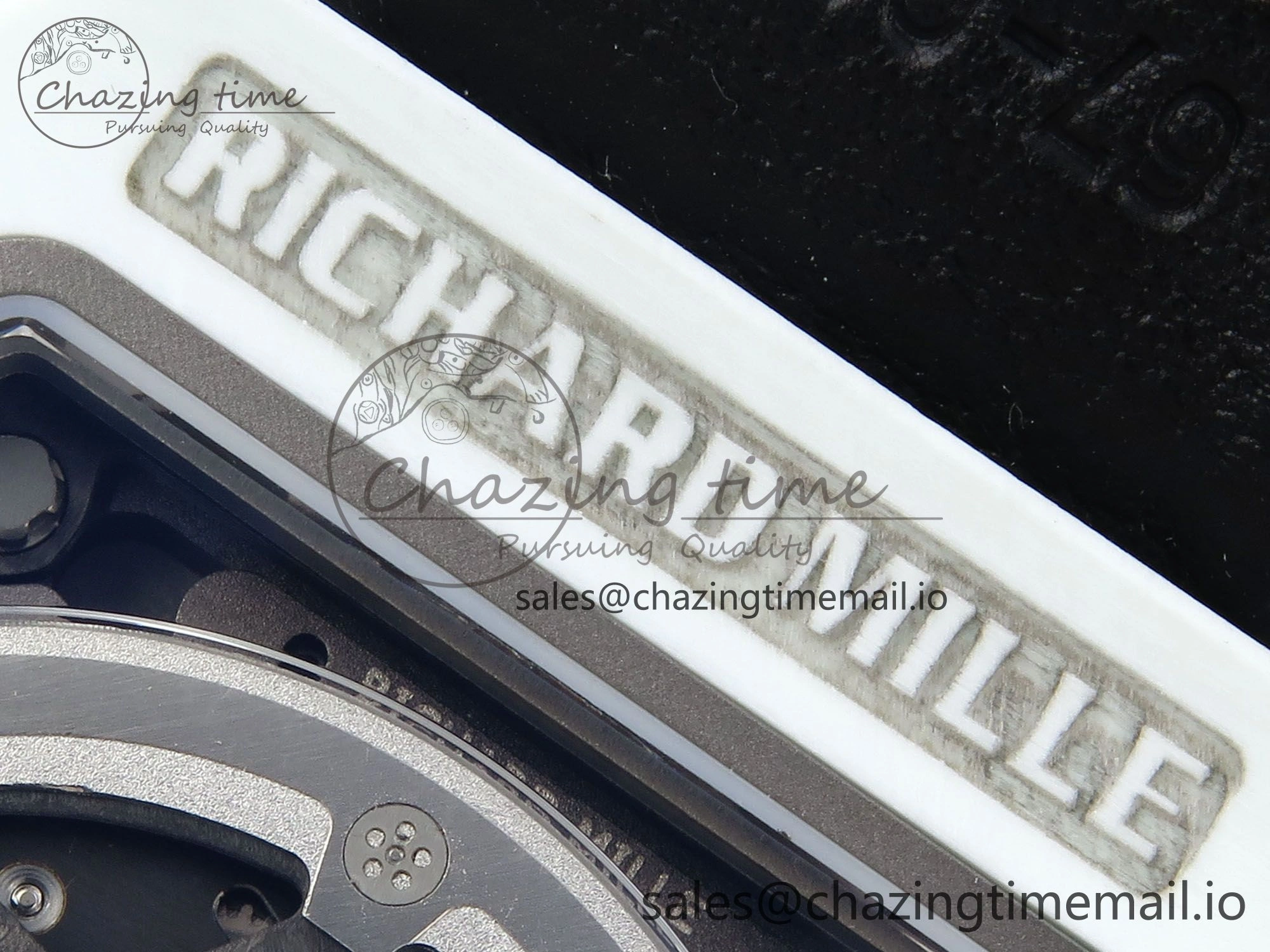 Custom Made RM67-02 White NTPT France Dial on Blue Nylon strap CRMA7 Clone Cozy 9209