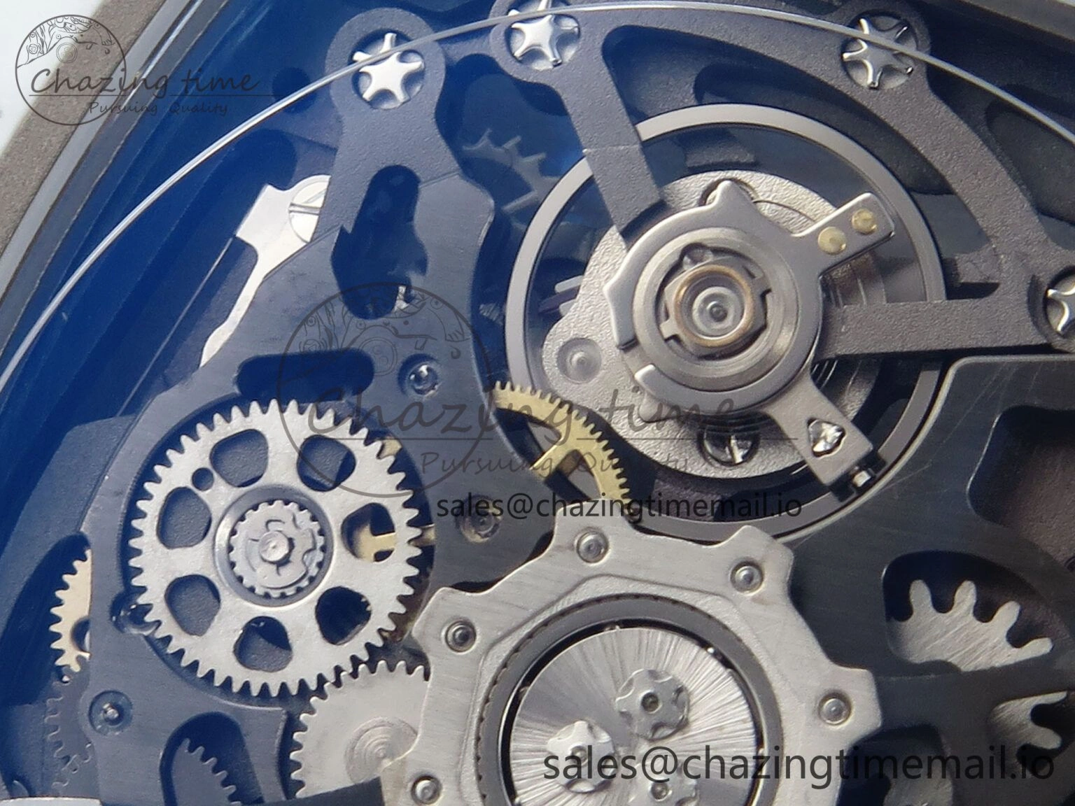 Custom Made RM67-02 White NTPT France Dial on Blue Nylon strap CRMA7 Clone Cozy 9209