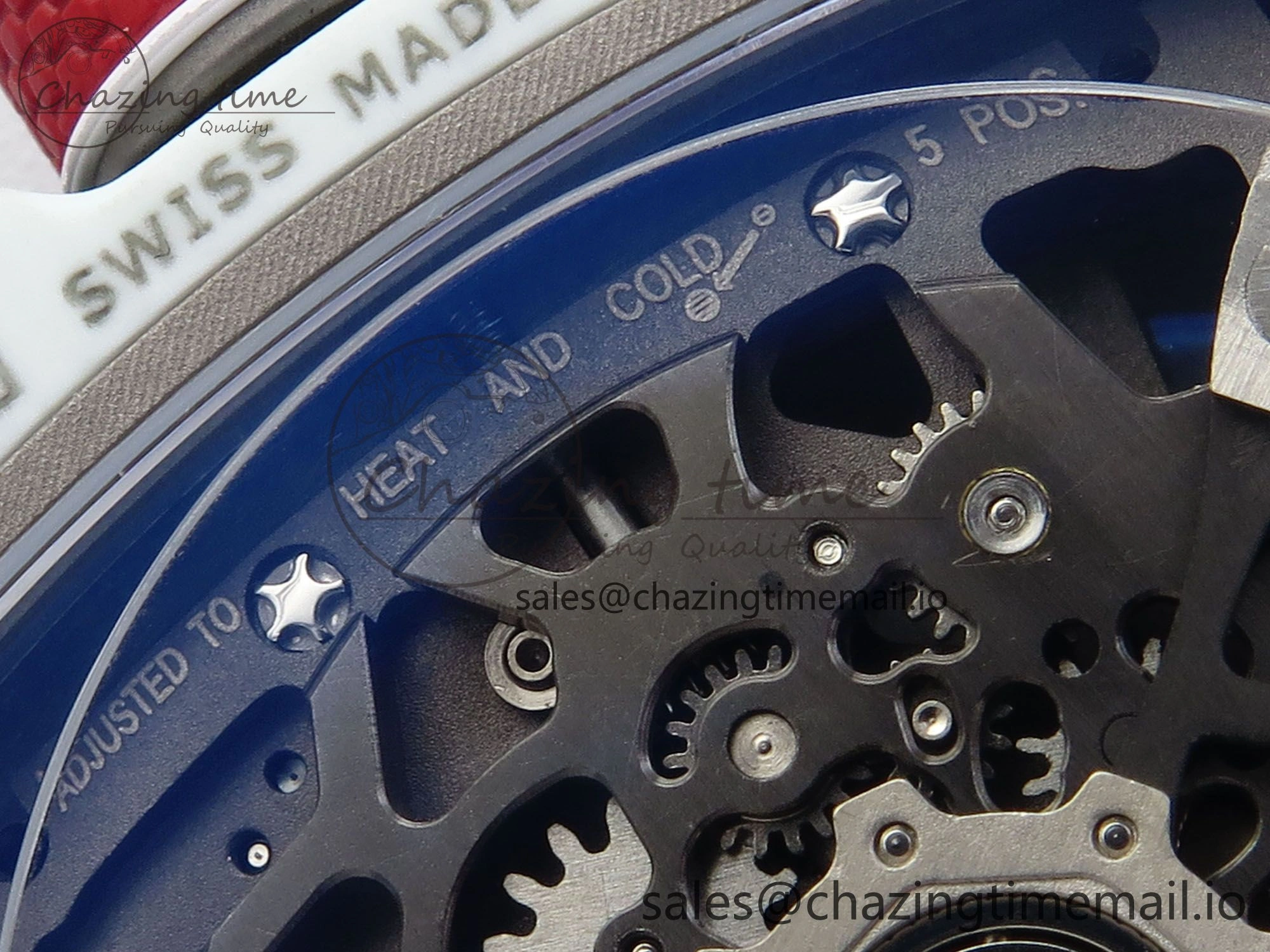 Custom Made RM67-02 White NTPT France Dial on White Nylon strap CRMA7 Clone Neat 10837