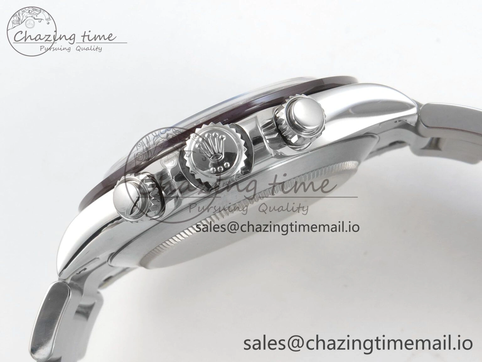 Refined Custom Modded Daytona 40mm MPF Skeleton Dial Brown Ceramic Bezel on SS Bracelet SA 306