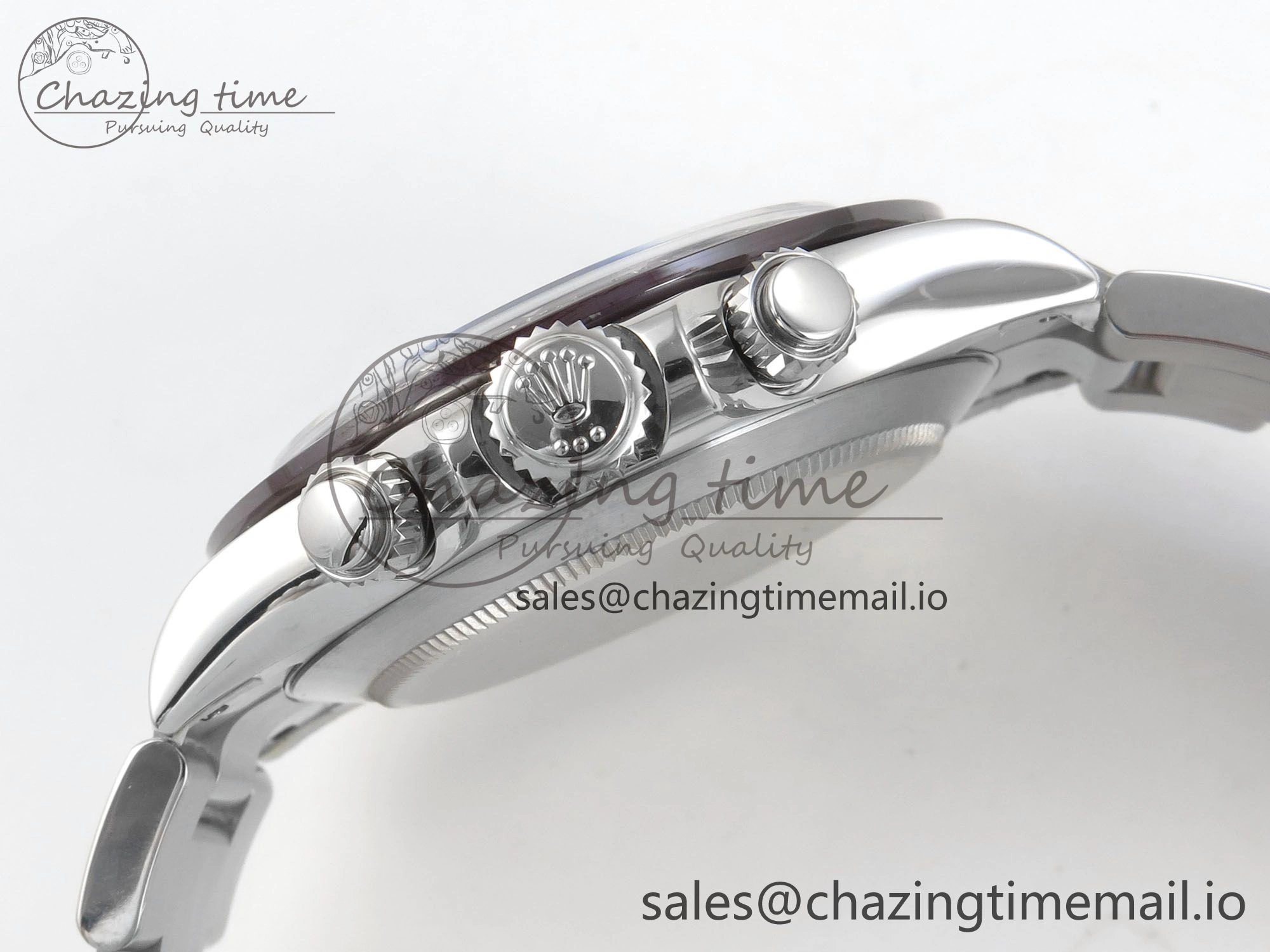Refined Custom Modded Daytona 40mm MPF Skeleton Dial Brown Ceramic Bezel on SS Bracelet SA 306