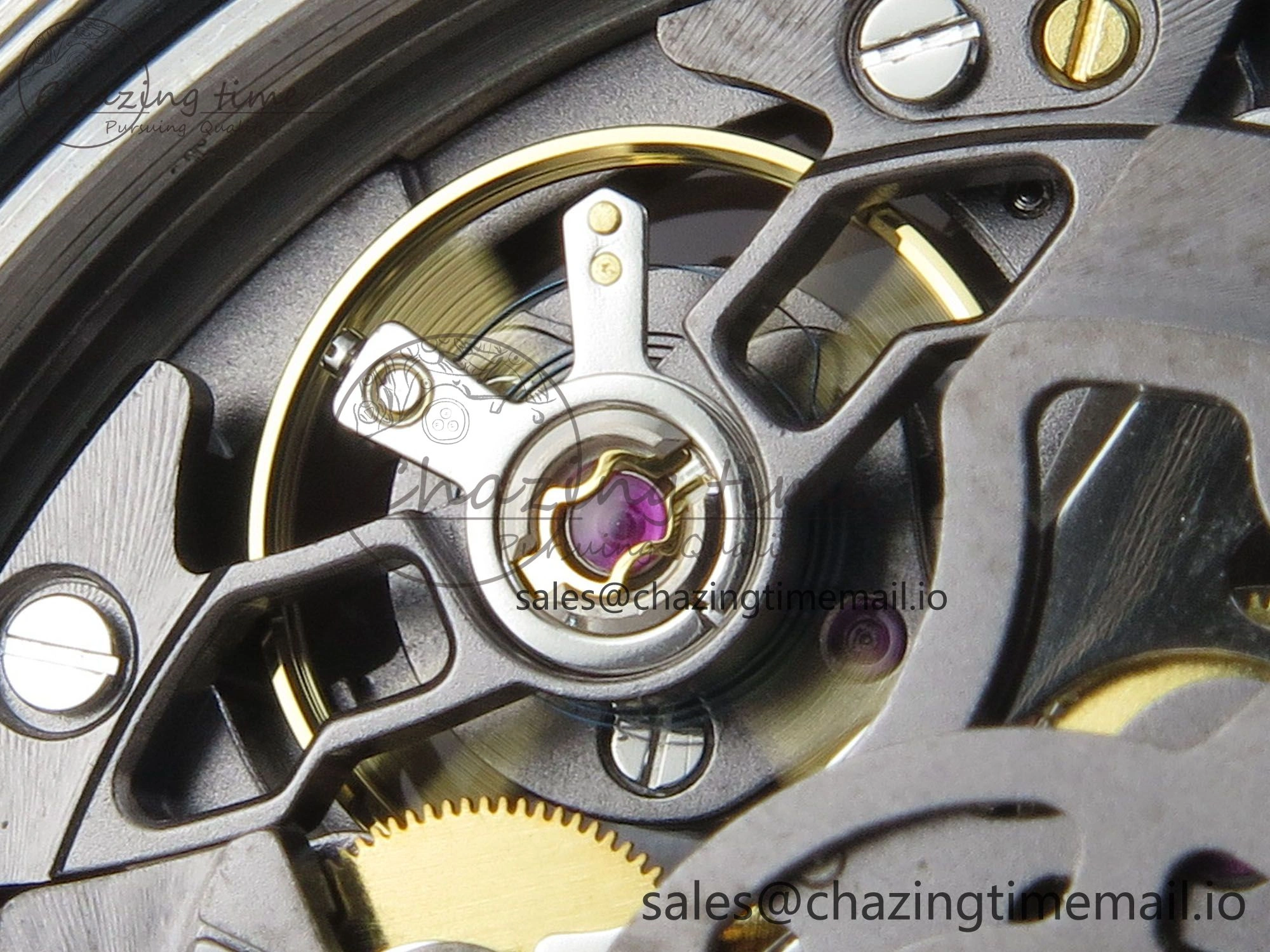 TopPick Custom Modded Daytona 40mm MPF Skeleton Dial Crystal Bezel on SS Bracelet SA 307