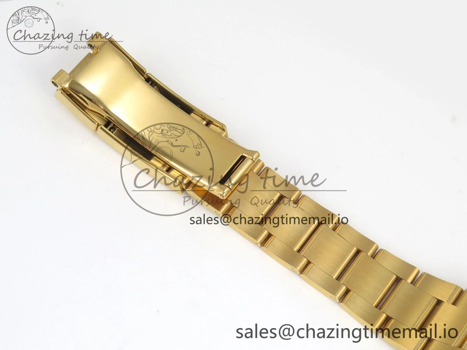 Custom Modded Daytona 40mm MPF Skeleton Dial Green Crystals Bezel on YG Bracelet SA Efficient 310