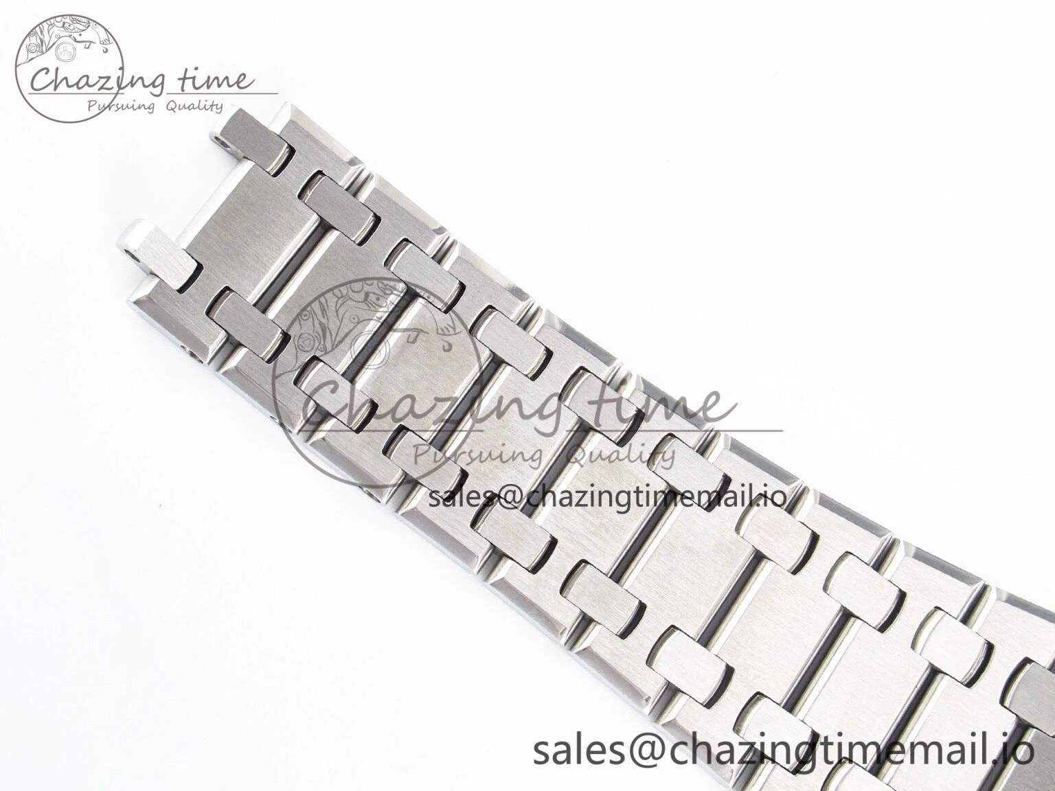 Custom Modded Royal Oak 39mm 15202 SS PPM Blue Textured Dial on SS Bracelet AP FashionForward 10843