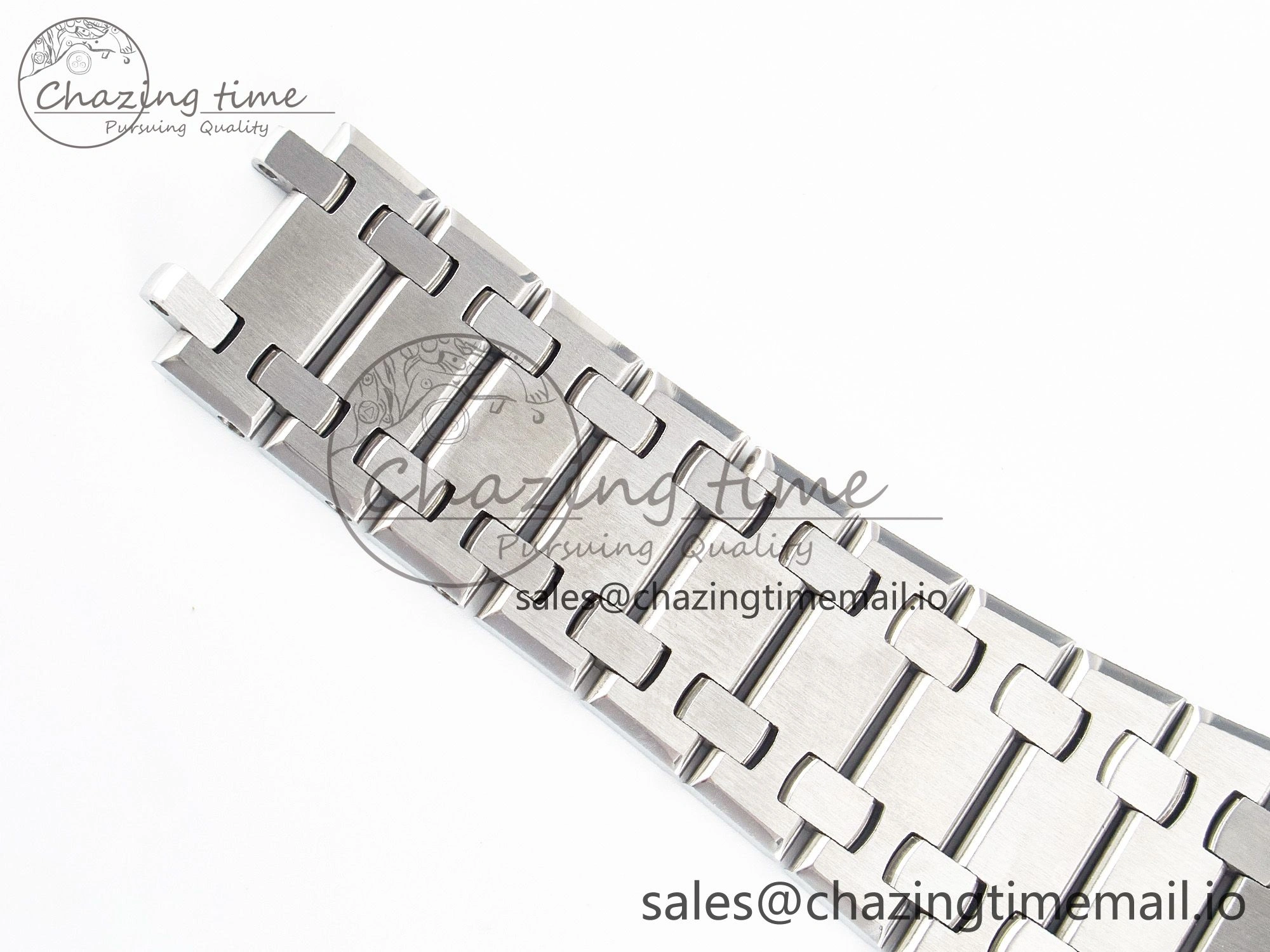 Custom Modded Royal Oak 39mm 15202 SS PPM Blue Textured Dial on SS Bracelet AP FashionForward 10843