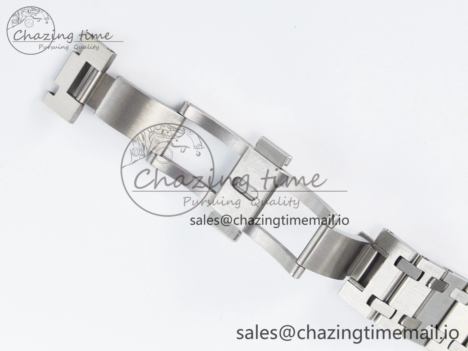Custom Modded Royal Oak 39mm 15202 SS PPM Blue Textured Dial on SS Bracelet AP FashionForward 10843