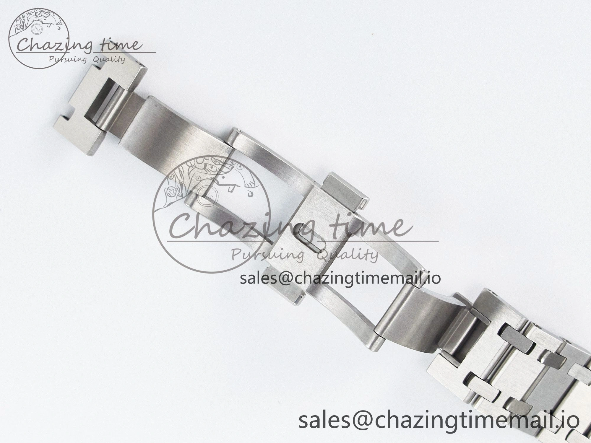 Custom Modded Royal Oak 39mm 15202 SS PPM Blue Textured Dial on SS Bracelet AP FashionForward 10843