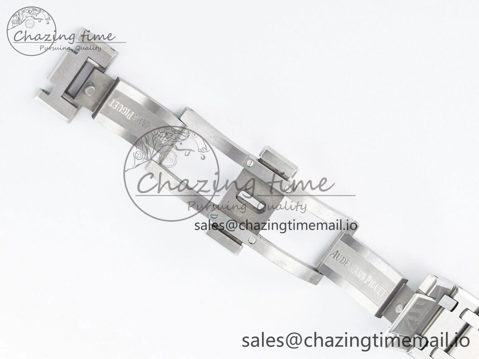 Custom Modded Royal Oak 39mm 15202 SS PPM Blue Textured Dial on SS Bracelet AP FashionForward 10843