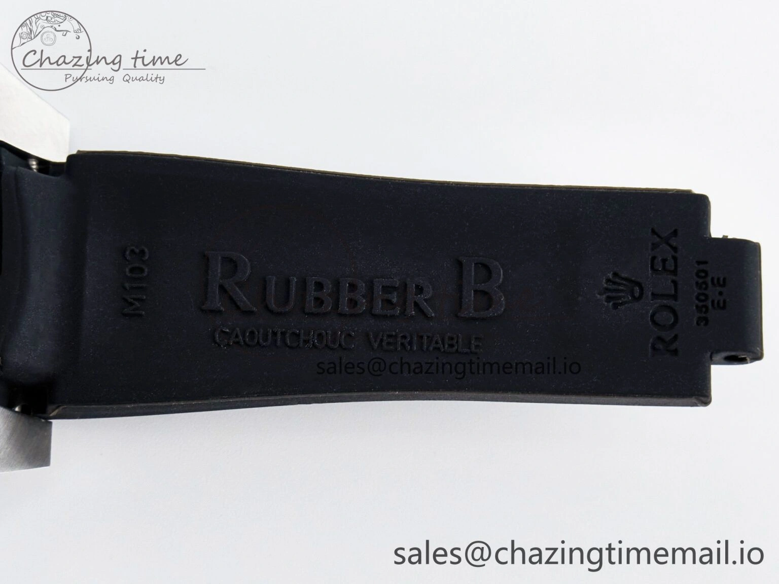 UrbanChic Custom Modded Submariner 40mm Black Ceramic Bezel on Black Rubber Strap 904L Steel MPF SH 10840