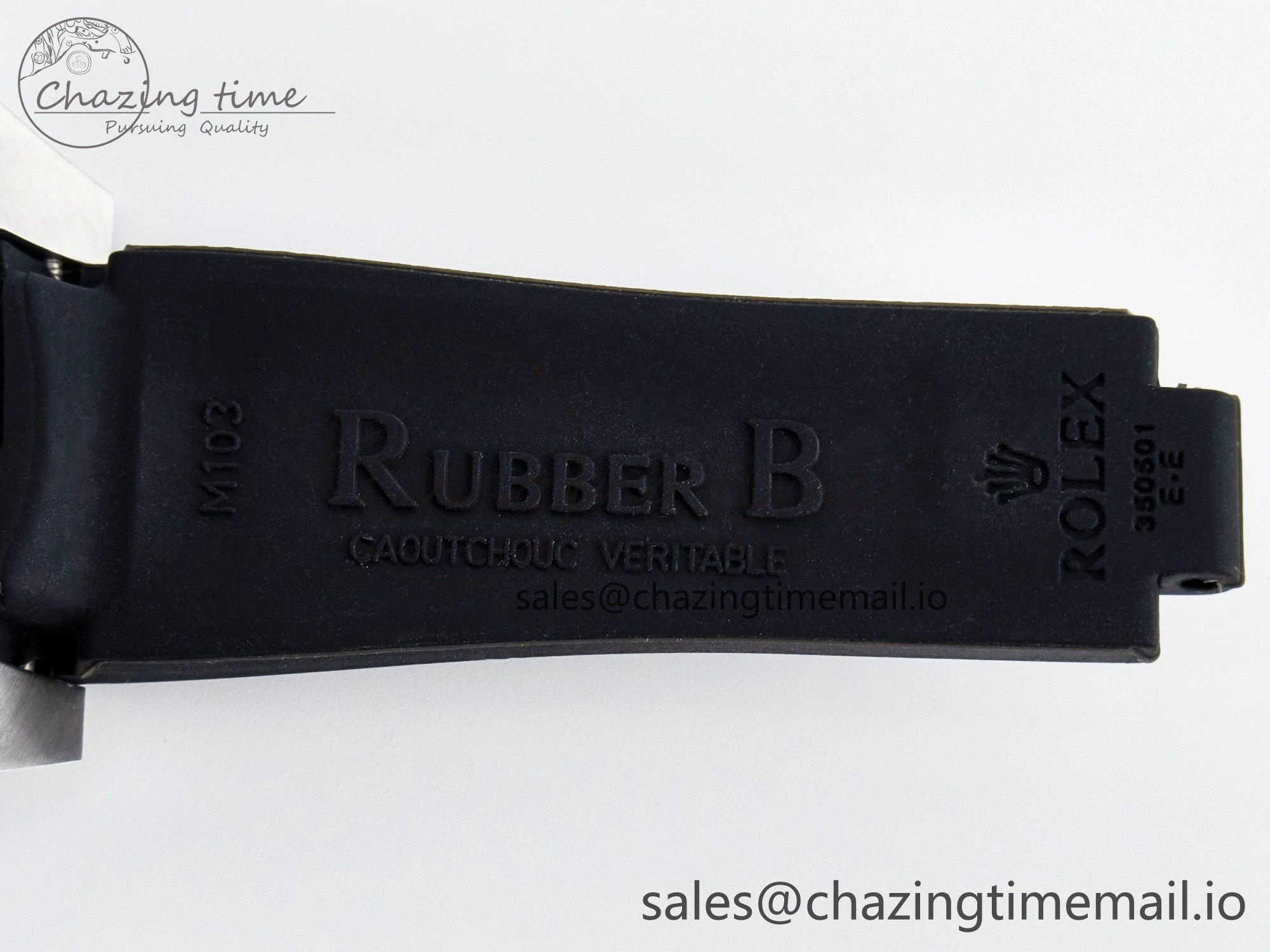 UrbanChic Custom Modded Submariner 40mm Black Ceramic Bezel on Black Rubber Strap 904L Steel MPF SH 10840