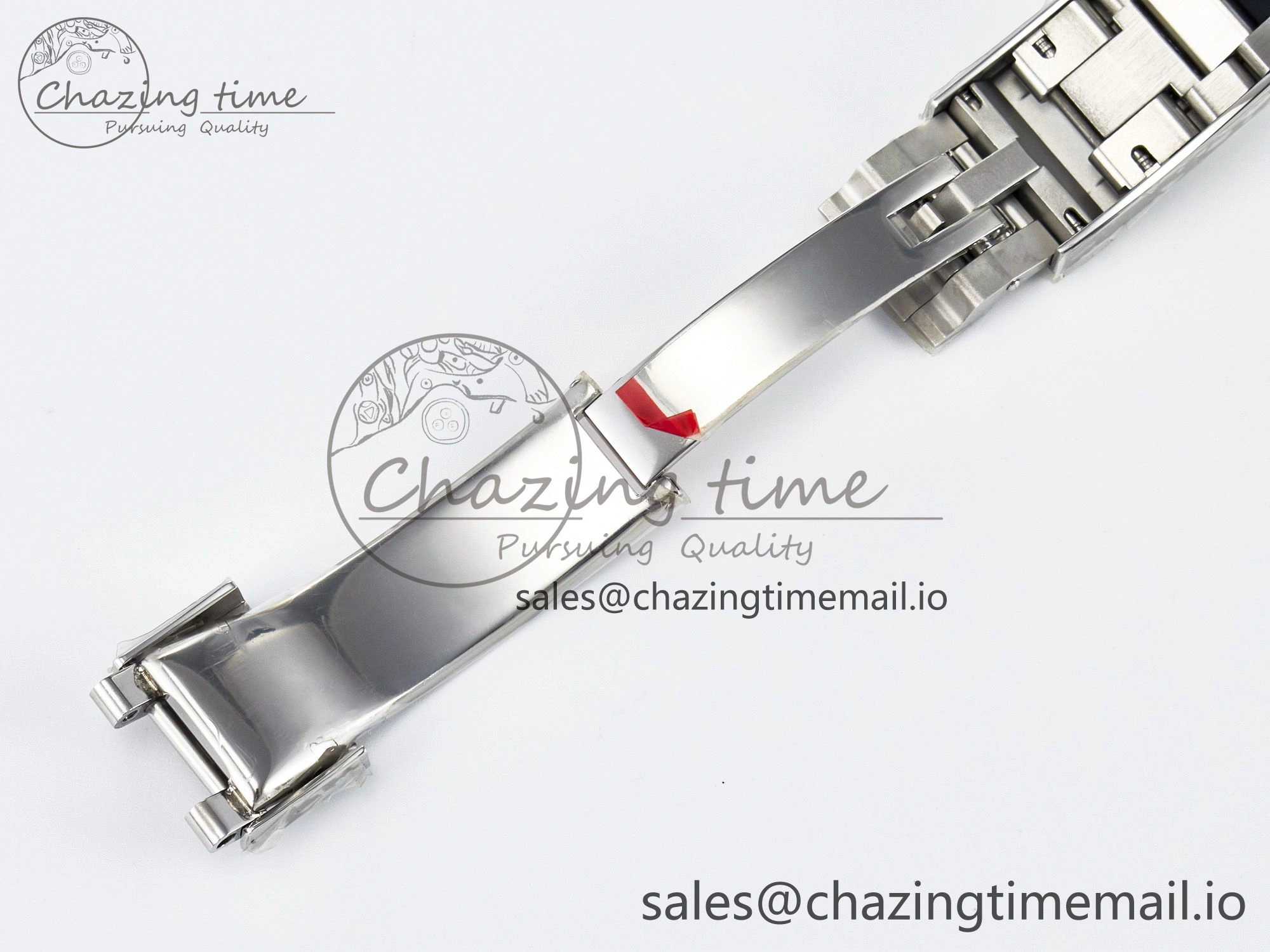 UrbanChic Custom Modded Submariner 40mm Black Ceramic Bezel on Black Rubber Strap 904L Steel MPF SH 10840