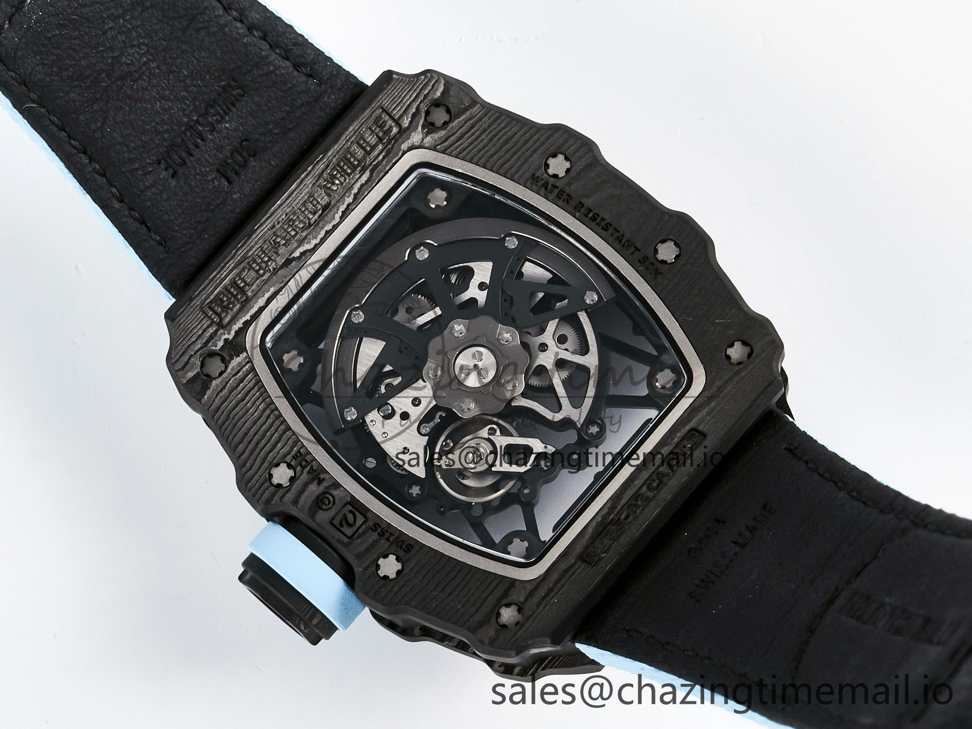 ZipUp Custom RM035-02 NTPT PPMF 1:1 Best Edition Blue Crown on Nylon Strap Custom Vaucher Movement 10825