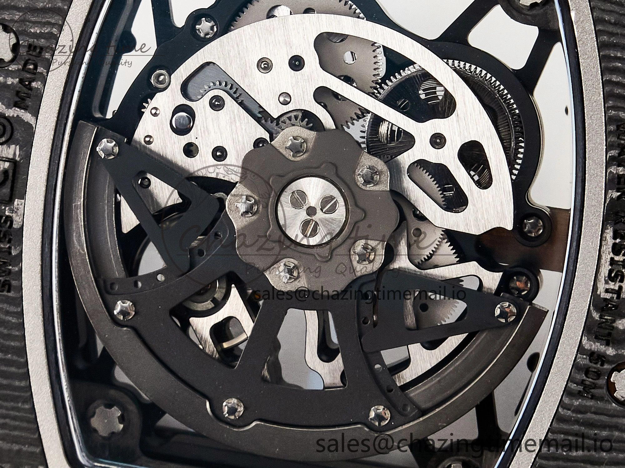 ZipUp Custom RM035-02 NTPT PPMF 1:1 Best Edition Blue Crown on Nylon Strap Custom Vaucher Movement 10825