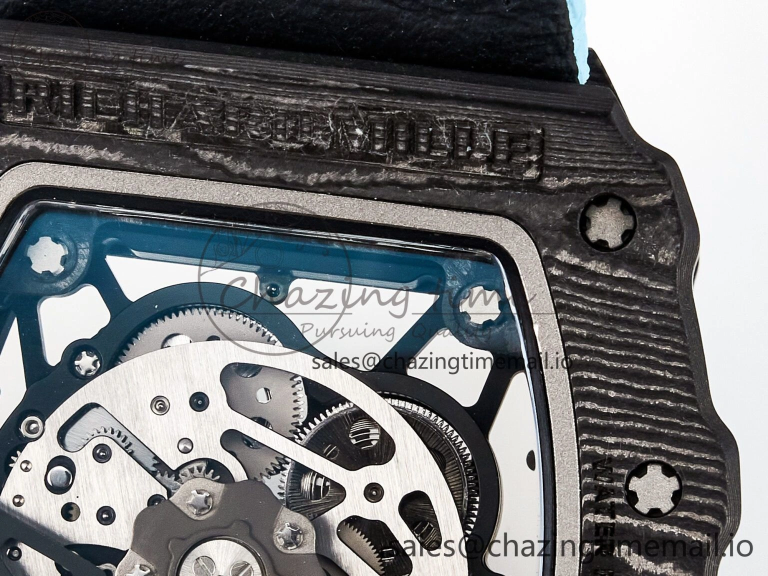 ZipUp Custom RM035-02 NTPT PPMF 1:1 Best Edition Blue Crown on Nylon Strap Custom Vaucher Movement 10825