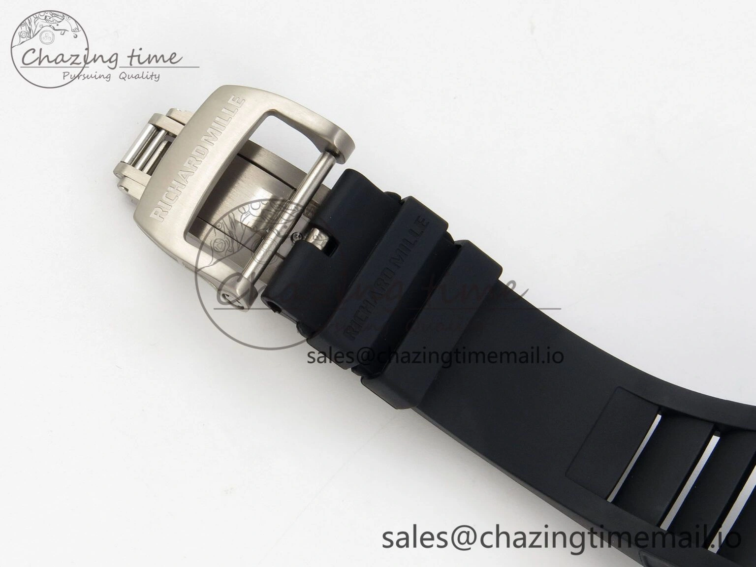 FastDry Custom RM055 Black Ceramic ZGF Best Edition Black Inner Bezel on Black Rubber Strap Vaucher Manufacture Fleurier Movement (Free Sprung) 10802