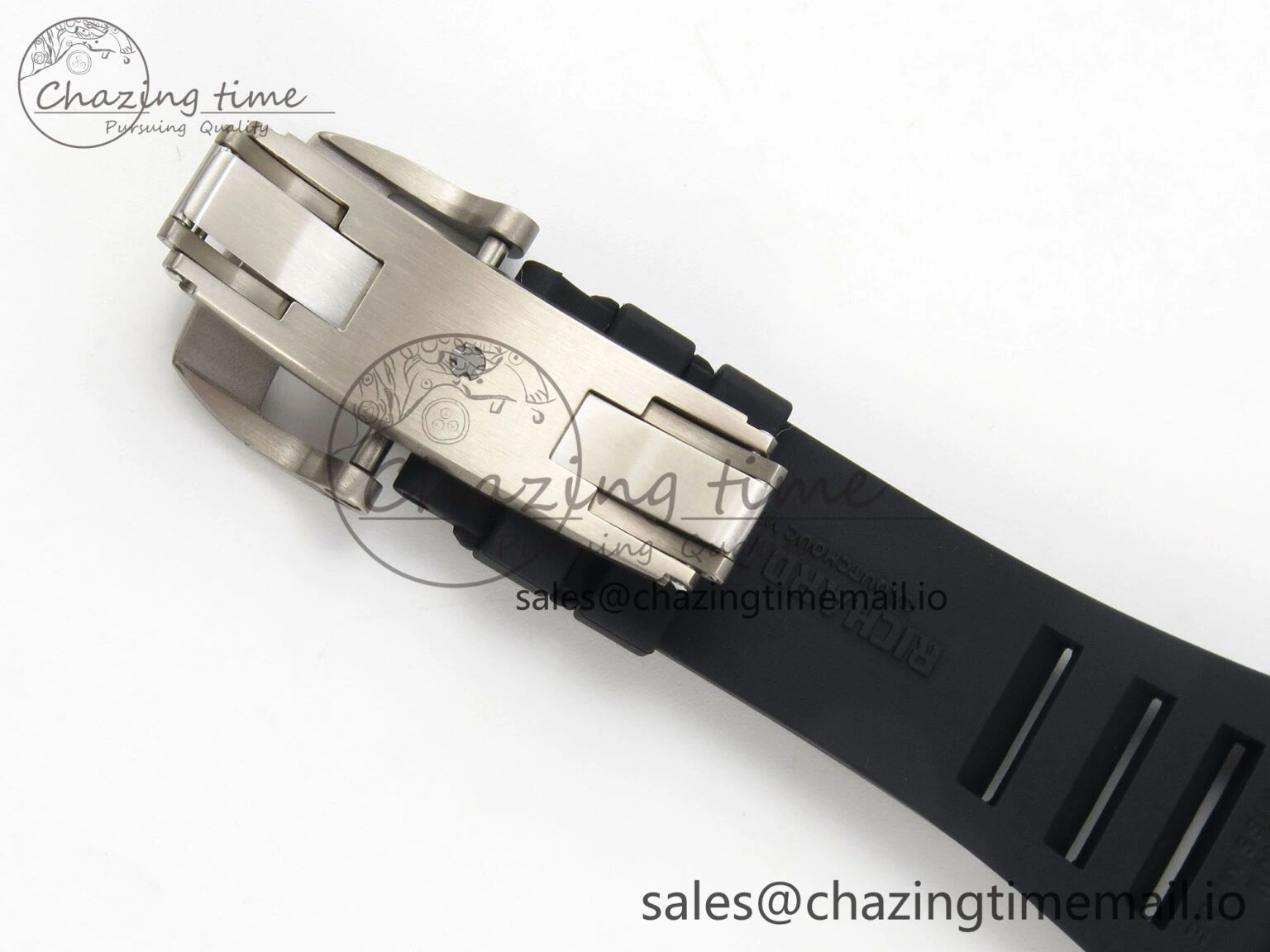 FastDry Custom RM055 Black Ceramic ZGF Best Edition Black Inner Bezel on Black Rubber Strap Vaucher Manufacture Fleurier Movement (Free Sprung) 10802