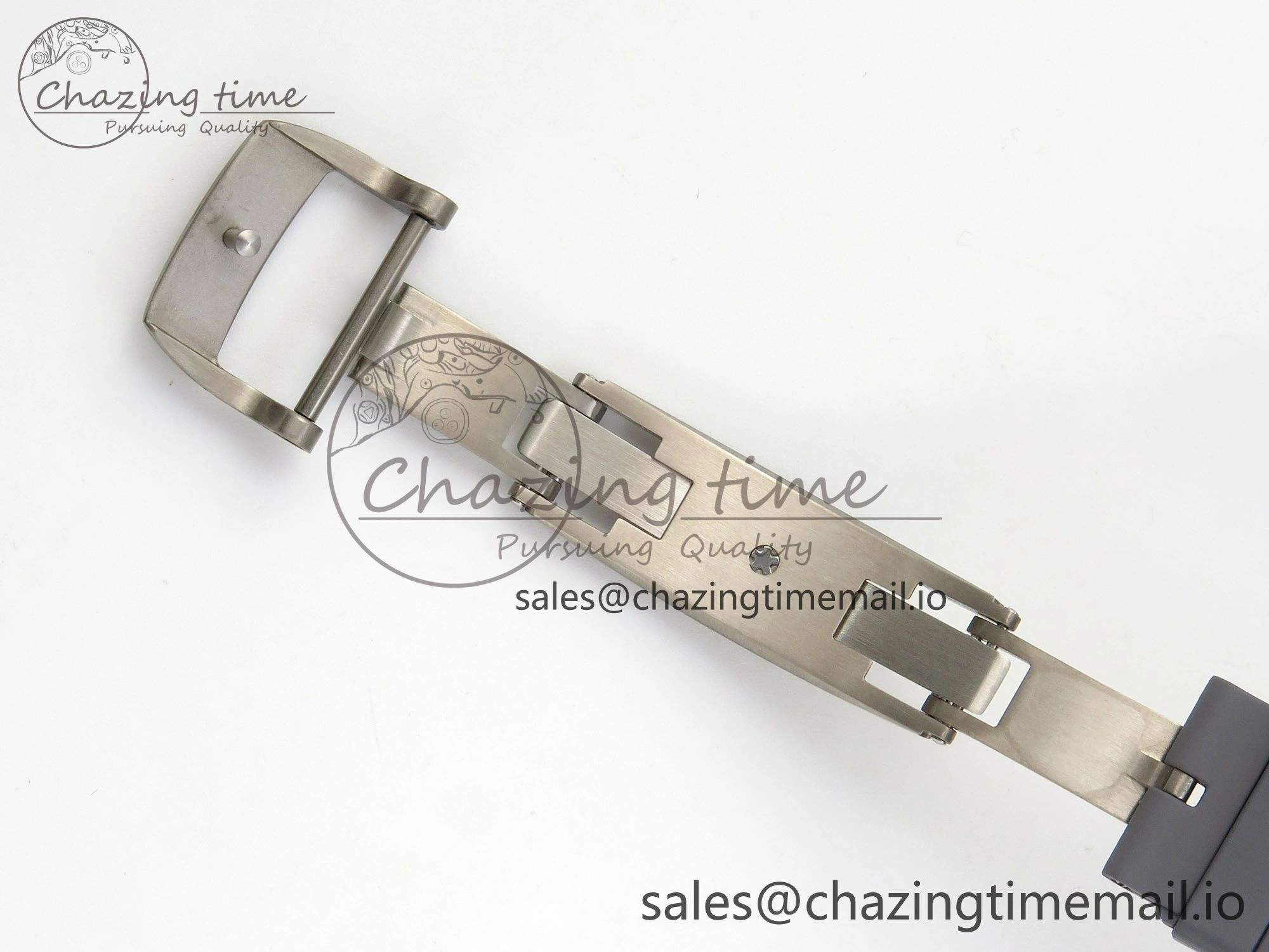 Custom RM055 Black Ceramic ZGF Best Edition Gray Inner Bezel on Gray Rubber Strap Vaucher Manufacture Fleurier Movement (Free Sprung) Seasonal 10799