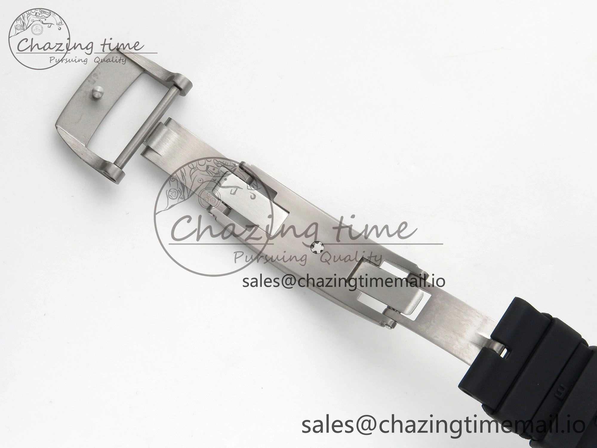 ZipUp Custom RM055 Black Ceramic ZGF Best Edition Silver Inner Bezel on Black Rubber Strap Vaucher Manufacture Fleurier Movement (Free Sprung) 9135