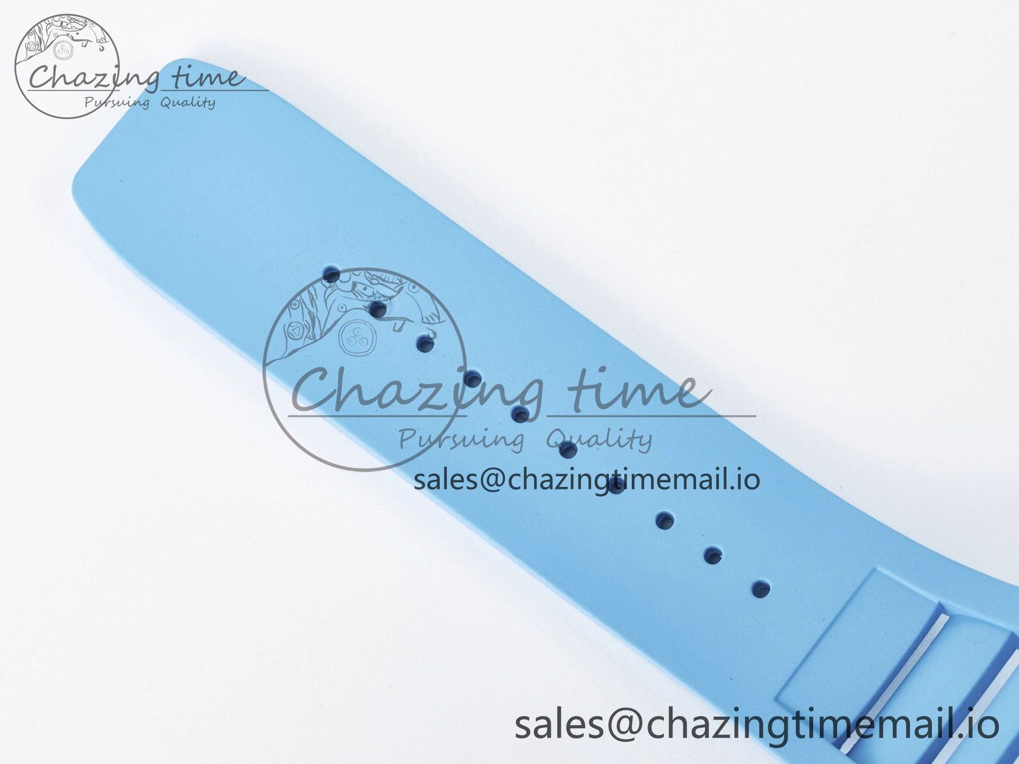 Custom RM055 NTPT APSF 1:1 Best Edition Blue Bezel Blue Crown on Rubber Strap Custom Vaucher Movement HighPerformance 9181