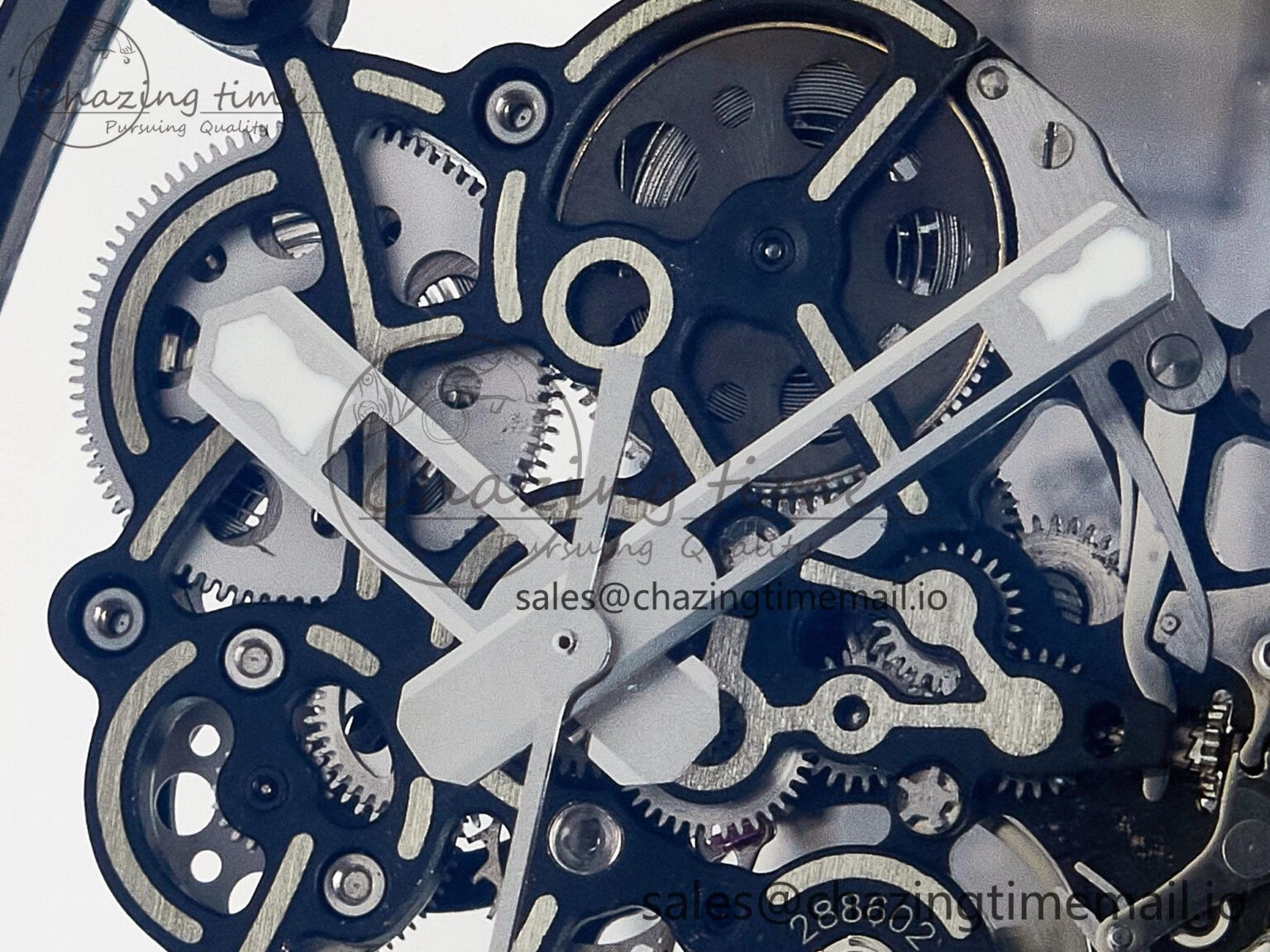 Custom RM055 NTPT APSF 1:1 Best Edition White Bezel Red Crown on Rubber Strap Custom Vaucher Movement WrinkleFree 10830