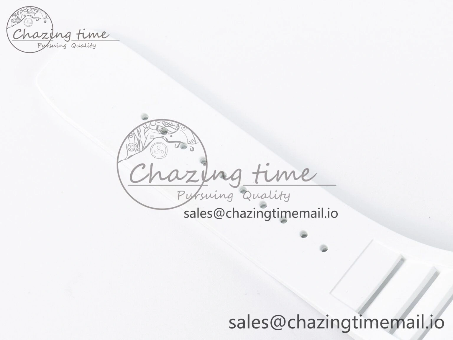 Custom RM055 NTPT APSF 1:1 Best Edition White Bezel Red Crown on Rubber Strap Custom Vaucher Movement WrinkleFree 10830