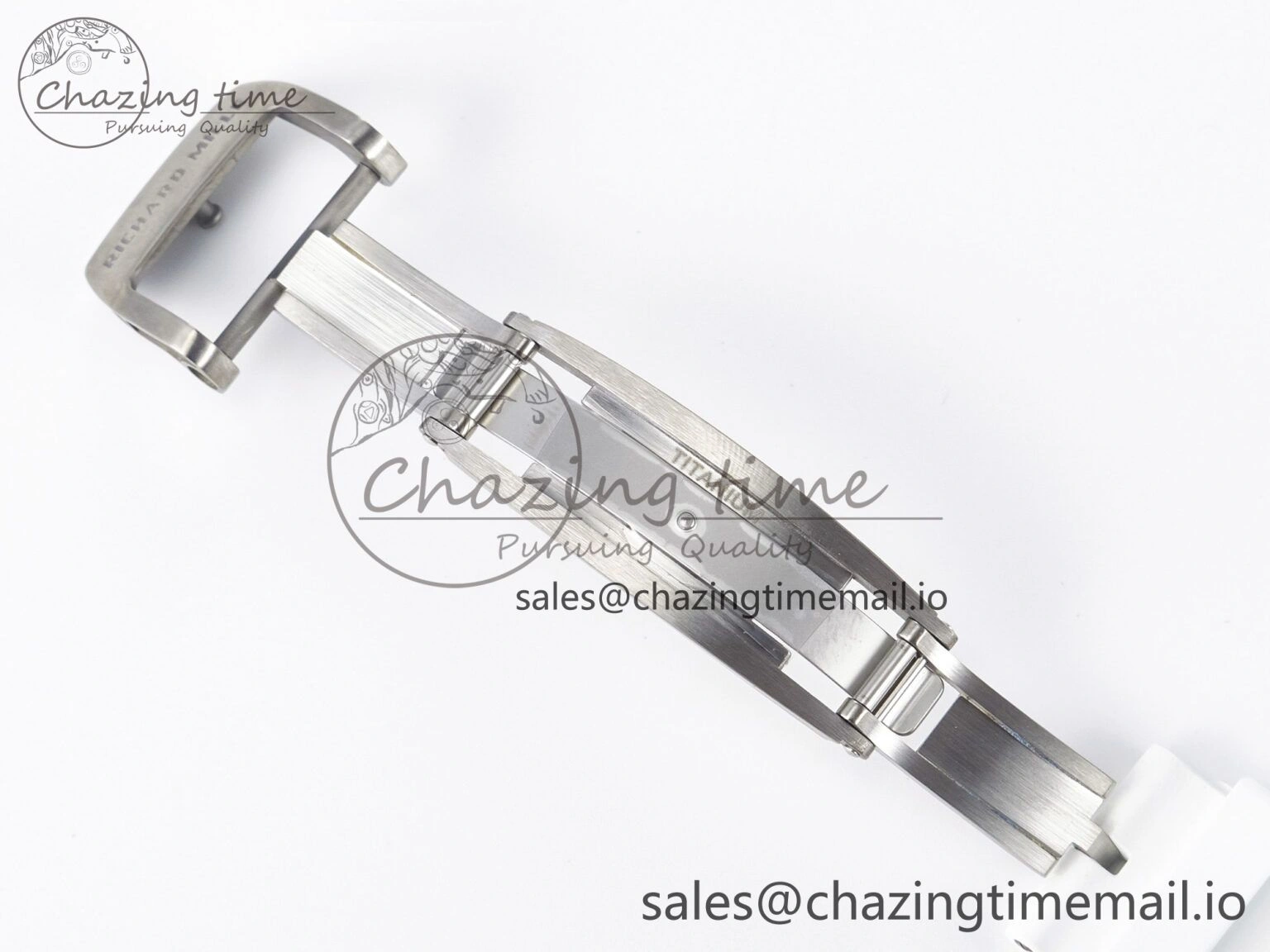 Tailored Custom RM055 NTPT APSF 1:1 Best Edition White Bezel White Crown on Rubber Strap Custom Vaucher Movement 9180