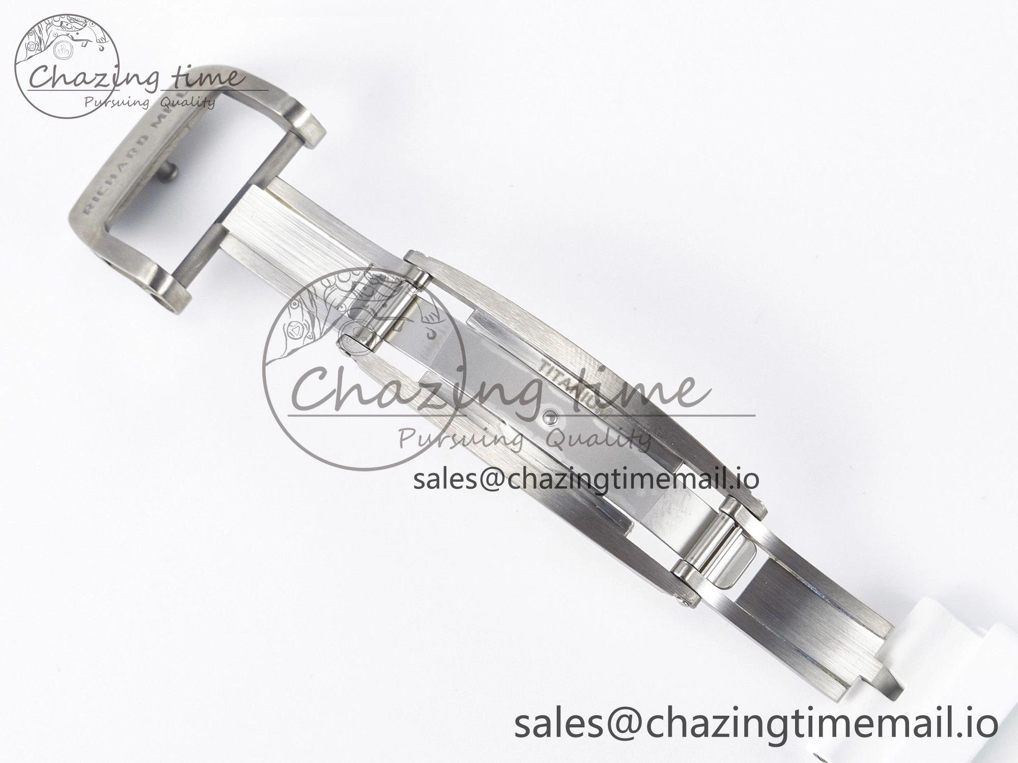Tailored Custom RM055 NTPT APSF 1:1 Best Edition White Bezel White Crown on Rubber Strap Custom Vaucher Movement 9180