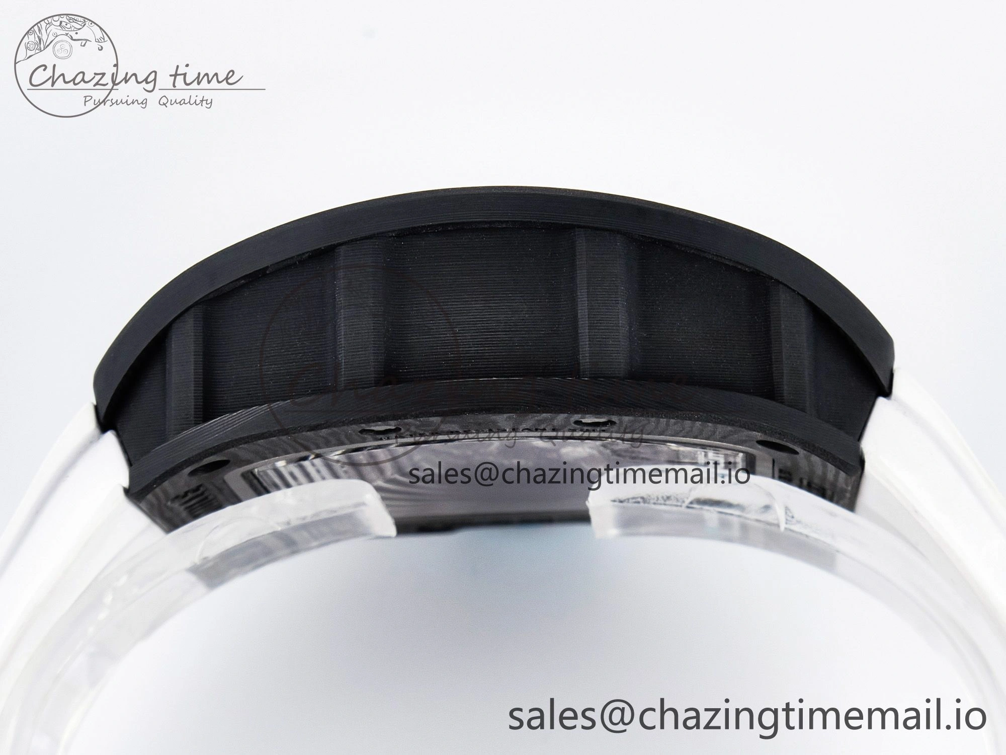 GoAnywhere Custom RM055 NTPT PPMF 1:1 Best Edition Blue Bezel Blue Crown on Rubber Strap Custom Vaucher Movement 10848