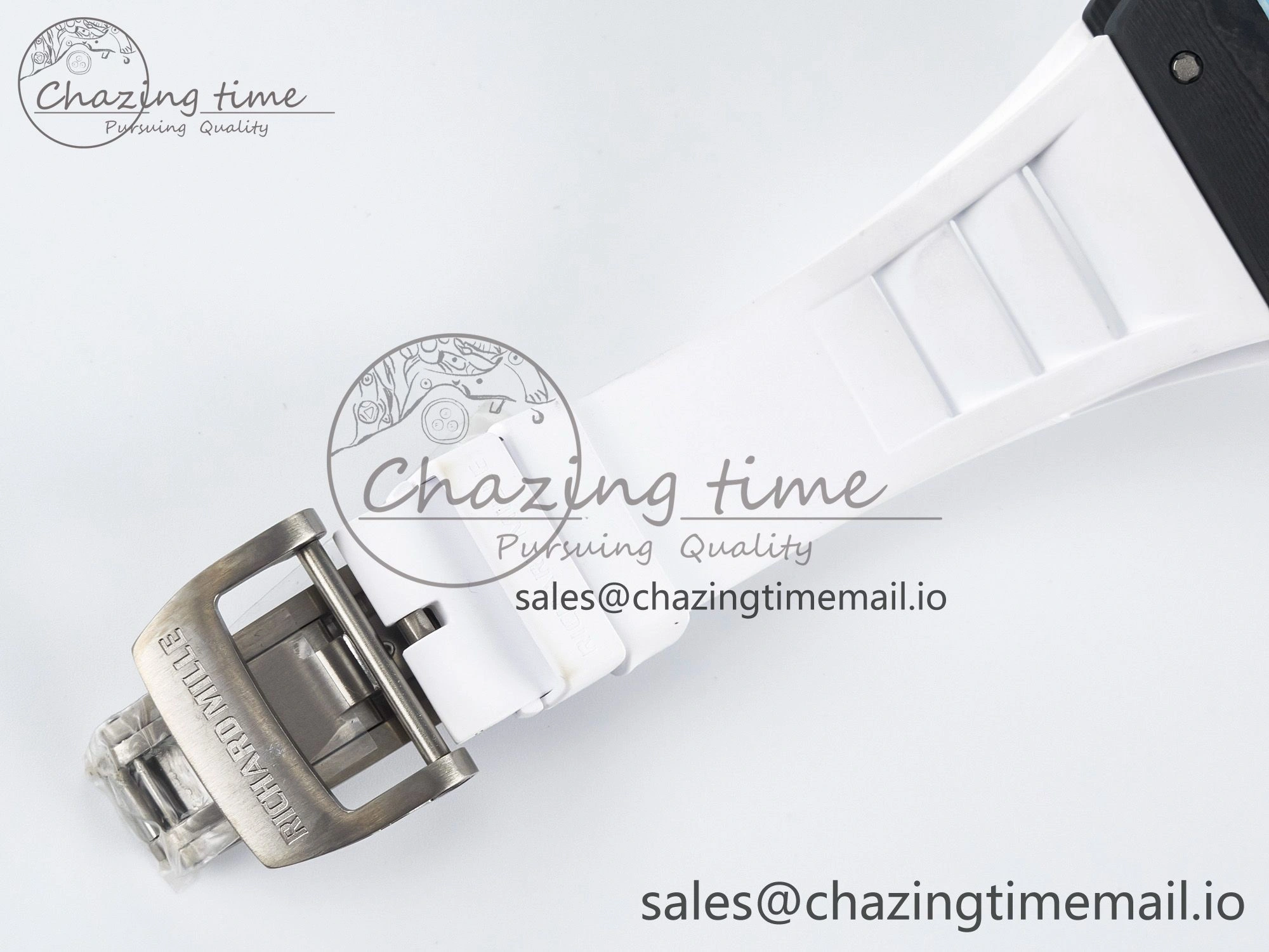 GoAnywhere Custom RM055 NTPT PPMF 1:1 Best Edition Blue Bezel Blue Crown on Rubber Strap Custom Vaucher Movement 10848