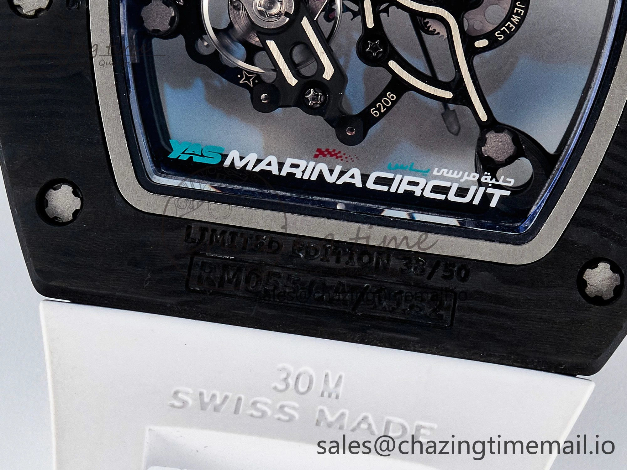 GoAnywhere Custom RM055 NTPT PPMF 1:1 Best Edition Blue Bezel Blue Crown on Rubber Strap Custom Vaucher Movement 10848