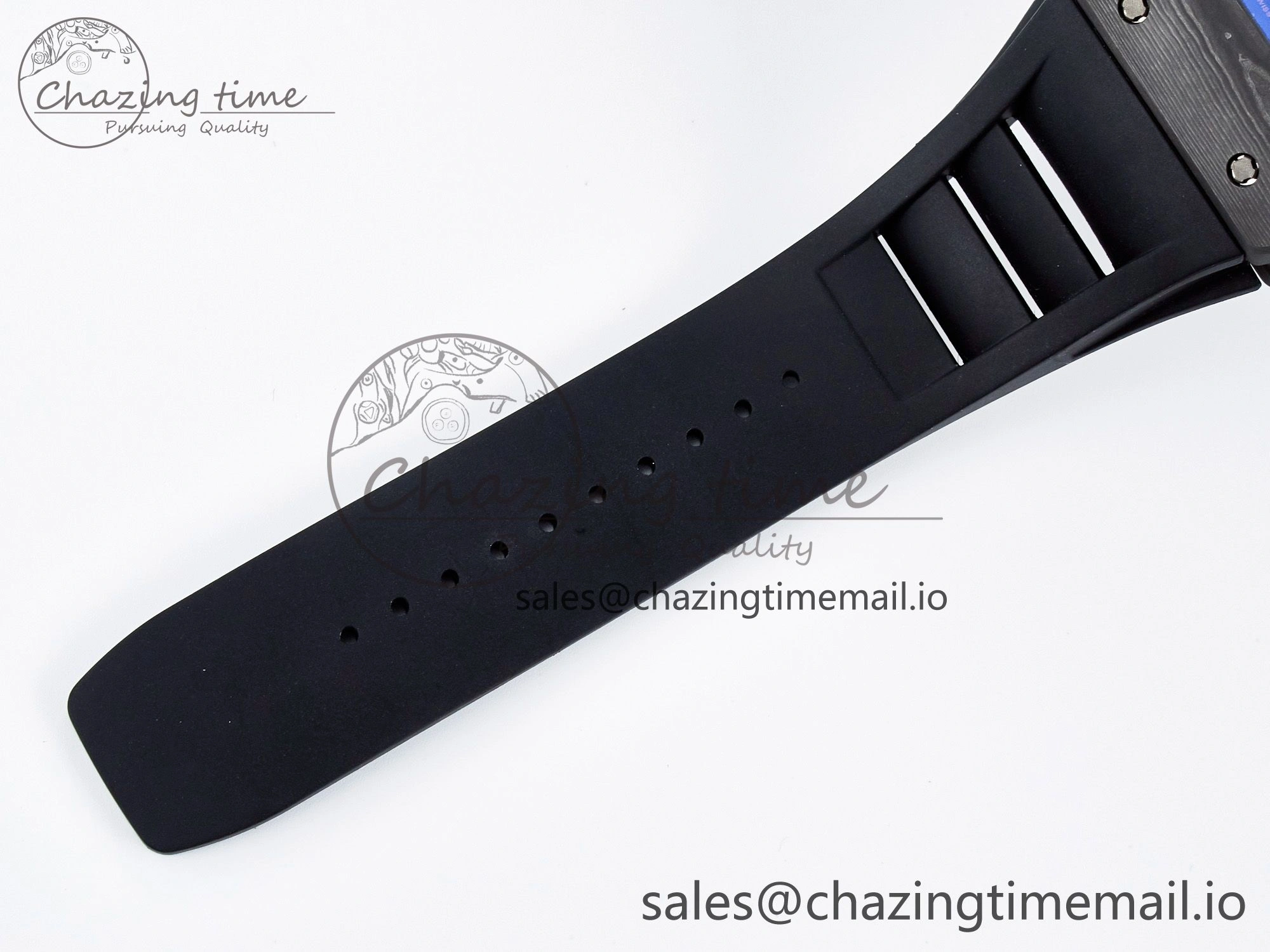Custom RM055 NTPT  Ti PPMF 1:1 Best Edition Black Bezel Black Crown on Rubber Strap Custom Vaucher Movement Comfortable 10845