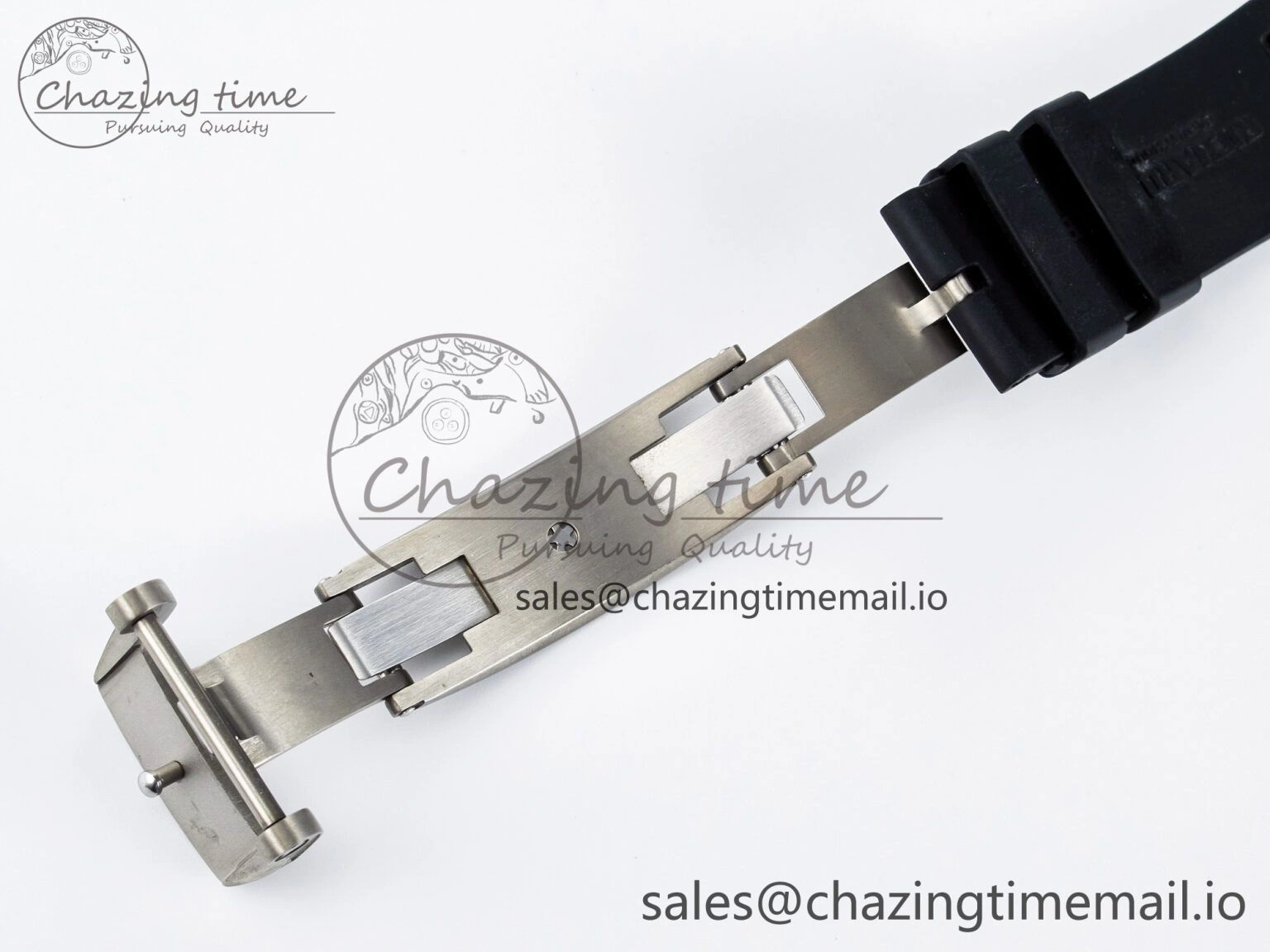 Custom RM055 NTPT  Ti PPMF 1:1 Best Edition Black Bezel Black Crown on Rubber Strap Custom Vaucher Movement Comfortable 10845