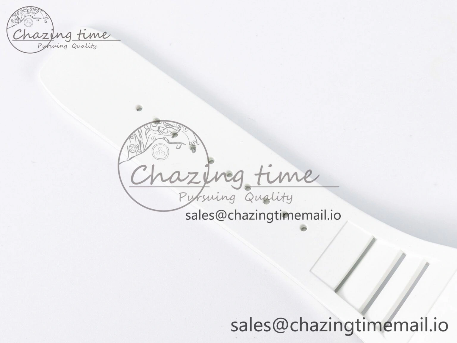 Reliable Custom RM055 White Ceramic APSF 1:1 Best Edition Black Bezel White Crown on Rubber Strap Custom Vaucher Movement 9179