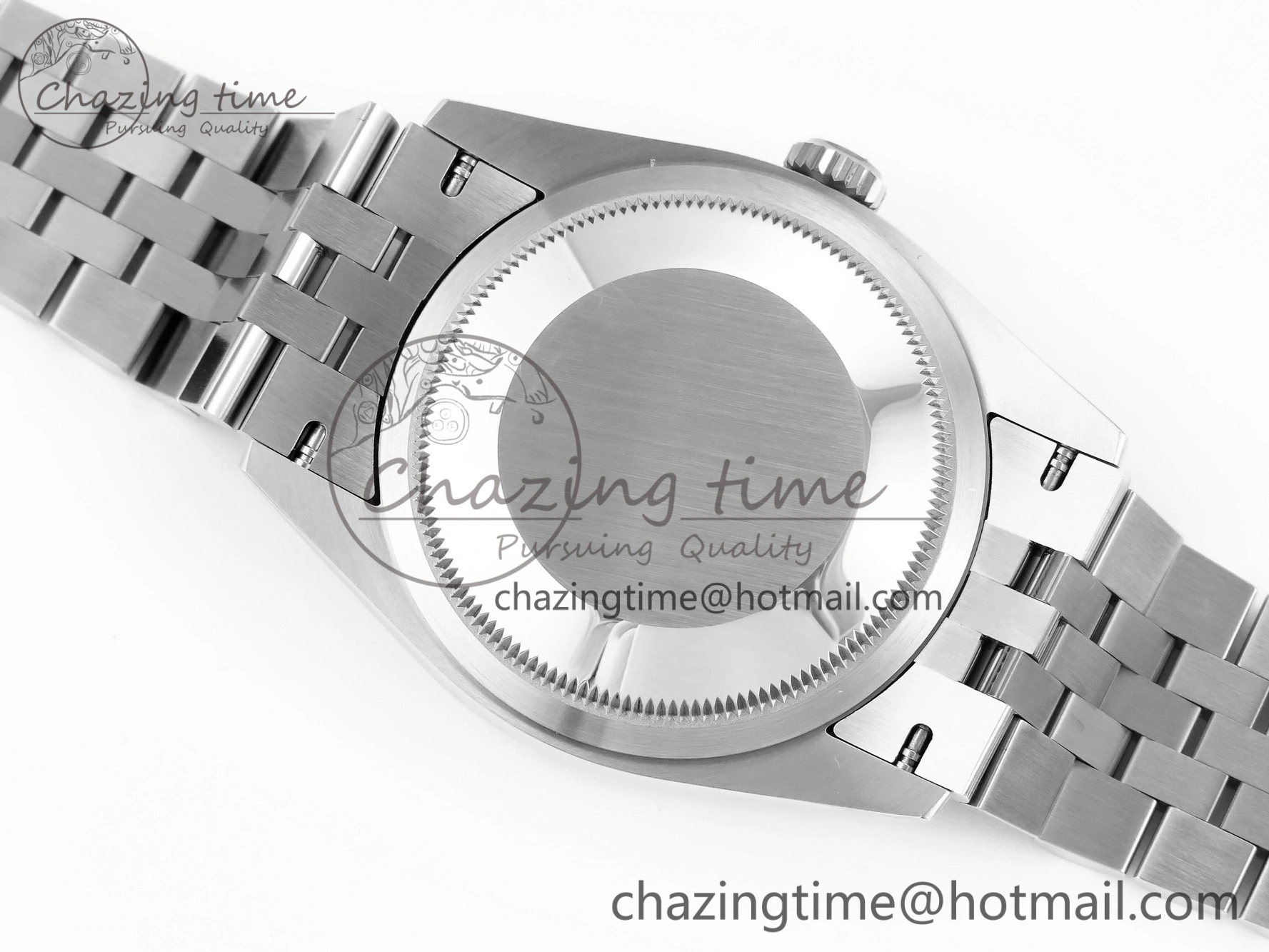 DailyWear DATEJUST 36 SS 126200 VSF 1:1 BEST EDITION 904L STEEL GRAY DIAL GREEN ROMAN ON JUBILEE BRACELET VS 10099