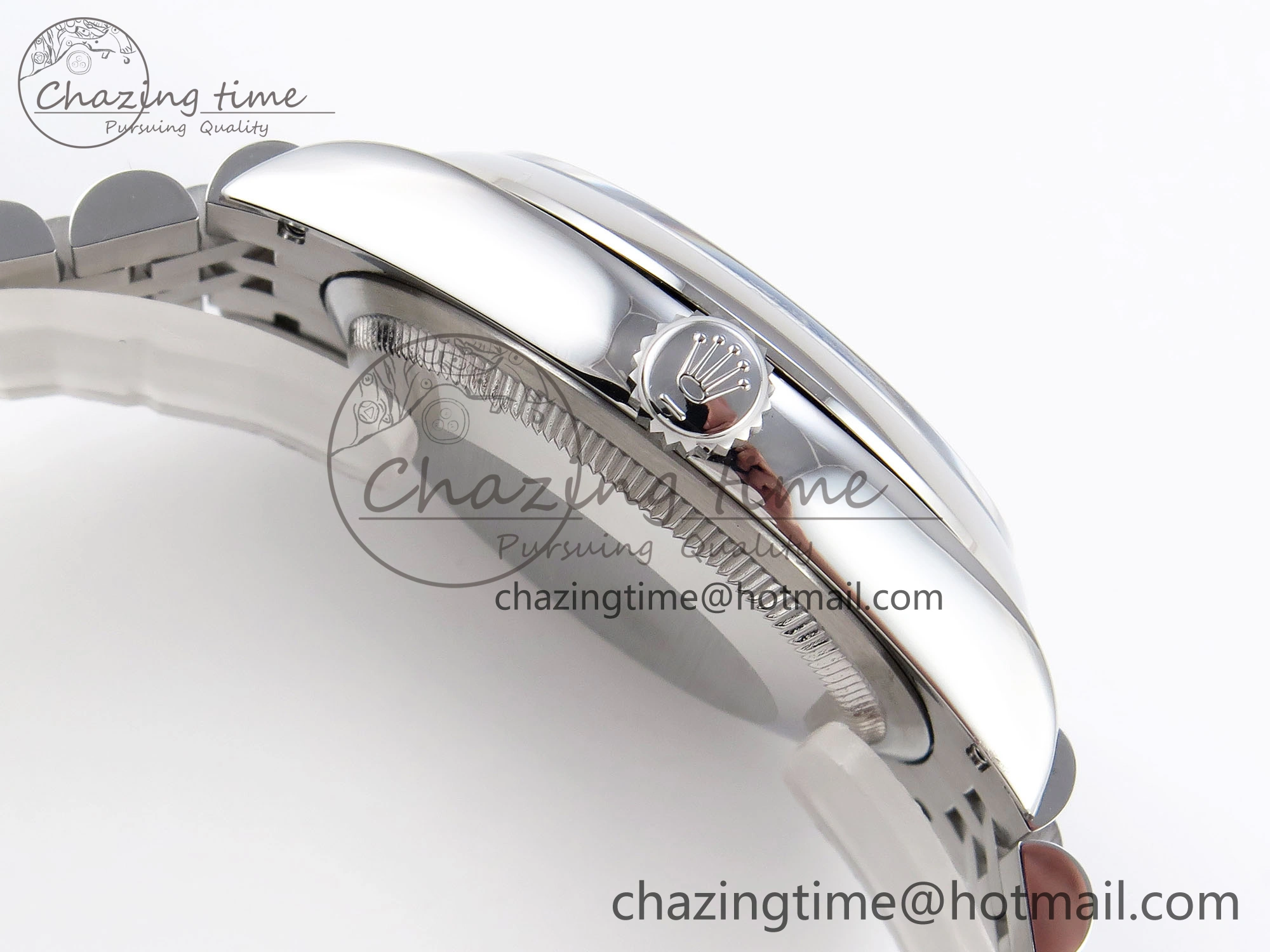 DailyWear DATEJUST 36 SS 126200 VSF 1:1 BEST EDITION 904L STEEL GRAY DIAL GREEN ROMAN ON JUBILEE BRACELET VS 10099