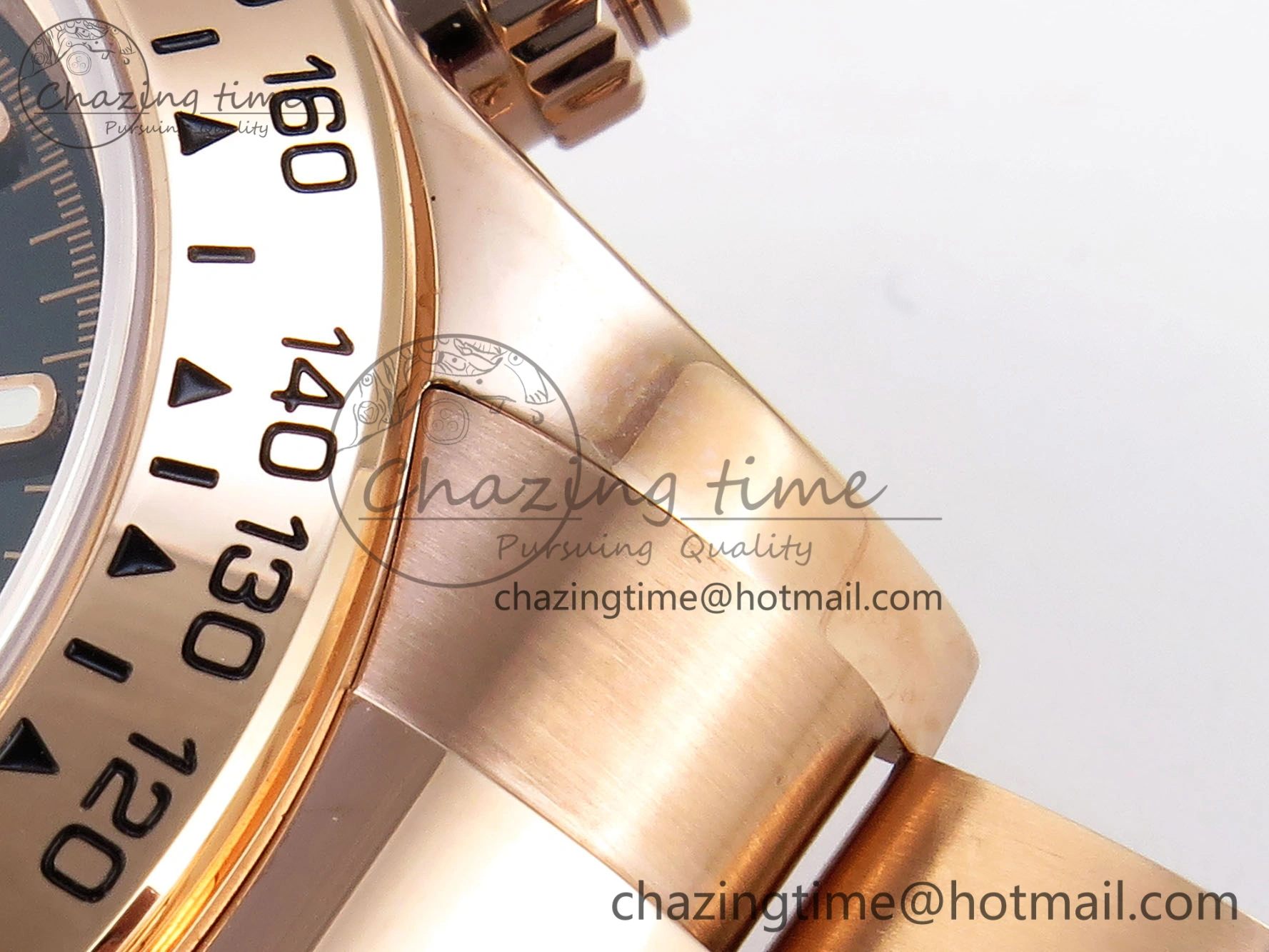 Fashionable DAYTONA 116505 RG OMF BEST EDITION BLACK RG DIAL ON RG BRACELET A7750 (SLIM MOVEMENT) 1797