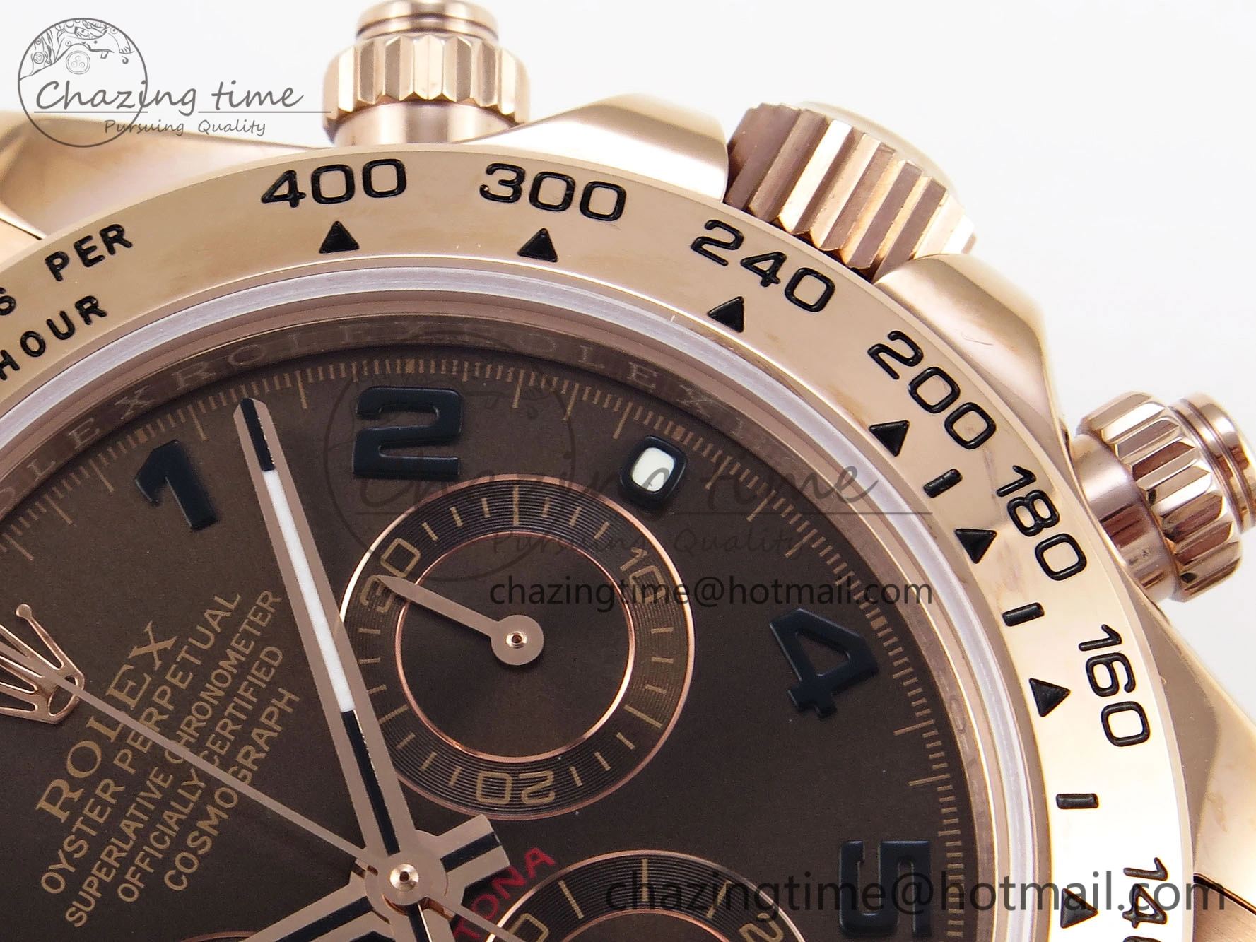 DAYTONA 116505 RG OMF BEST EDITION CHOCOLATE DIAL ON RG BRACELET A7750 (SLIM MOVEMENT) Durable 1798