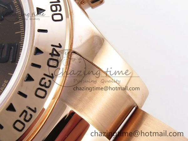 DAYTONA 116505 RG OMF BEST EDITION CHOCOLATE DIAL ON RG BRACELET A7750 (SLIM MOVEMENT) Durable 1798
